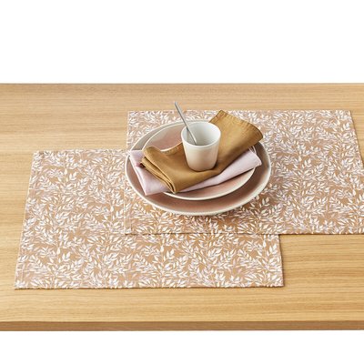2er-Pack Tisch-Sets Nara, beschichtete Baumwolle LA REDOUTE INTERIEURS