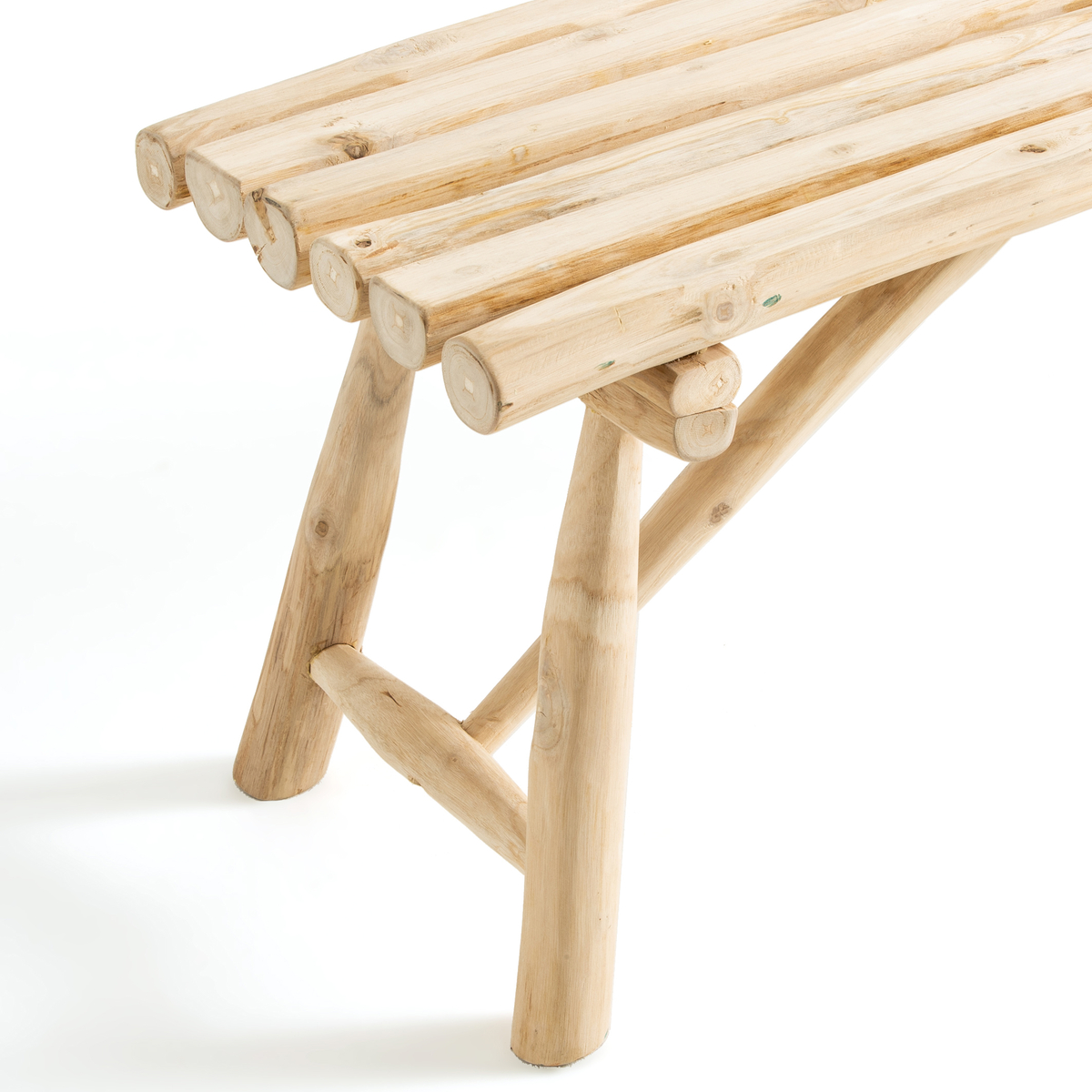 Product photograph of Ghada Teak Bench from La Redoute UK.