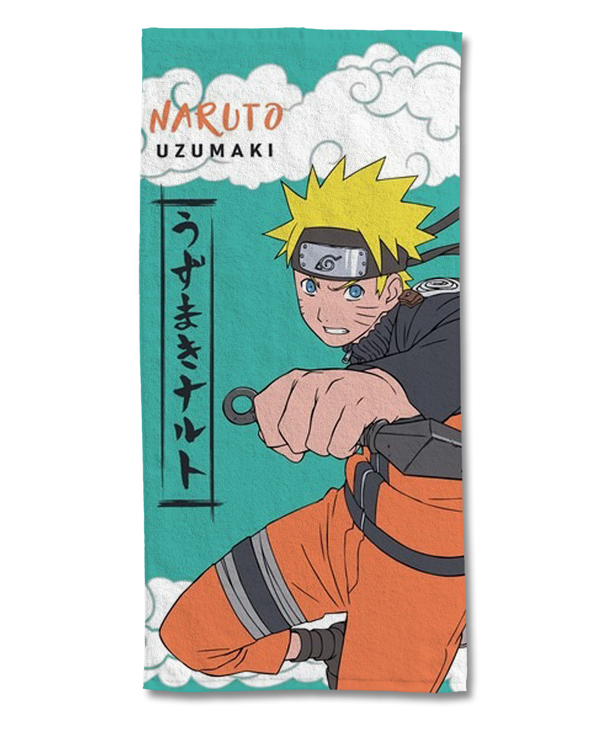 Serviette de plage coton, NARUTO UZUMAKI, NARUTO SHIPPUDEN