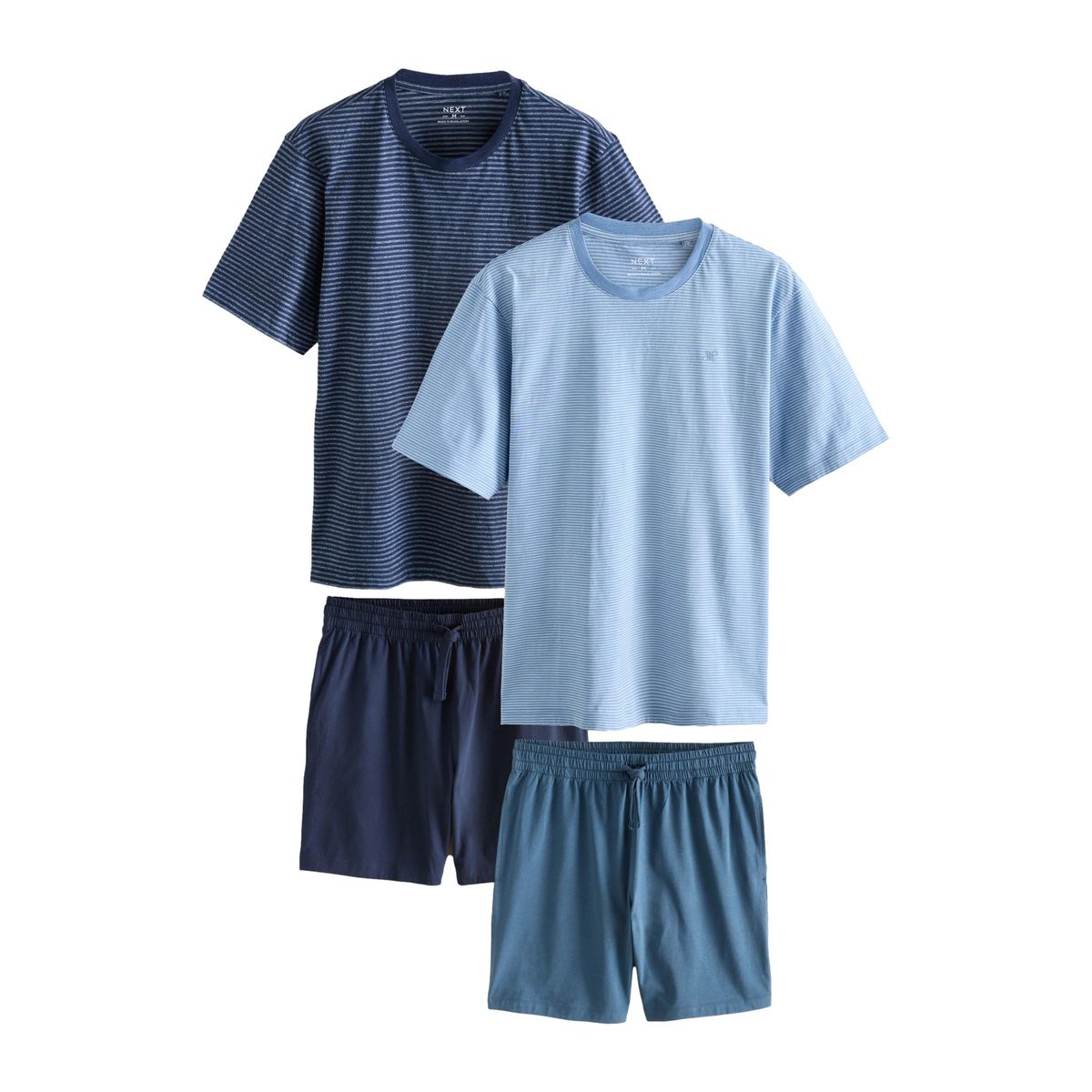 Pyjama en jersey à rayures, lot de 2, NEXT