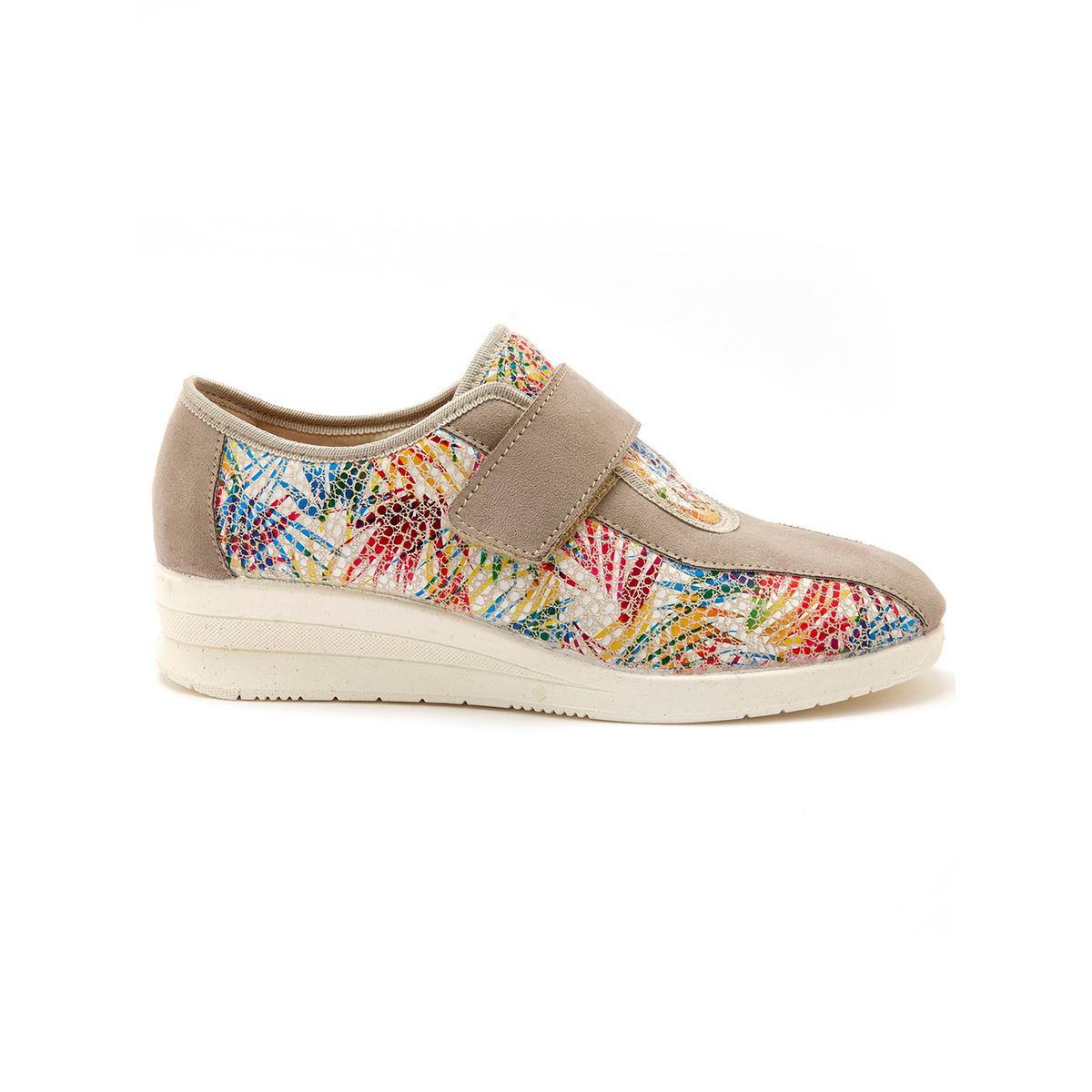 Derbies à scratch pieds sensibles - Pédiconfort - Femme