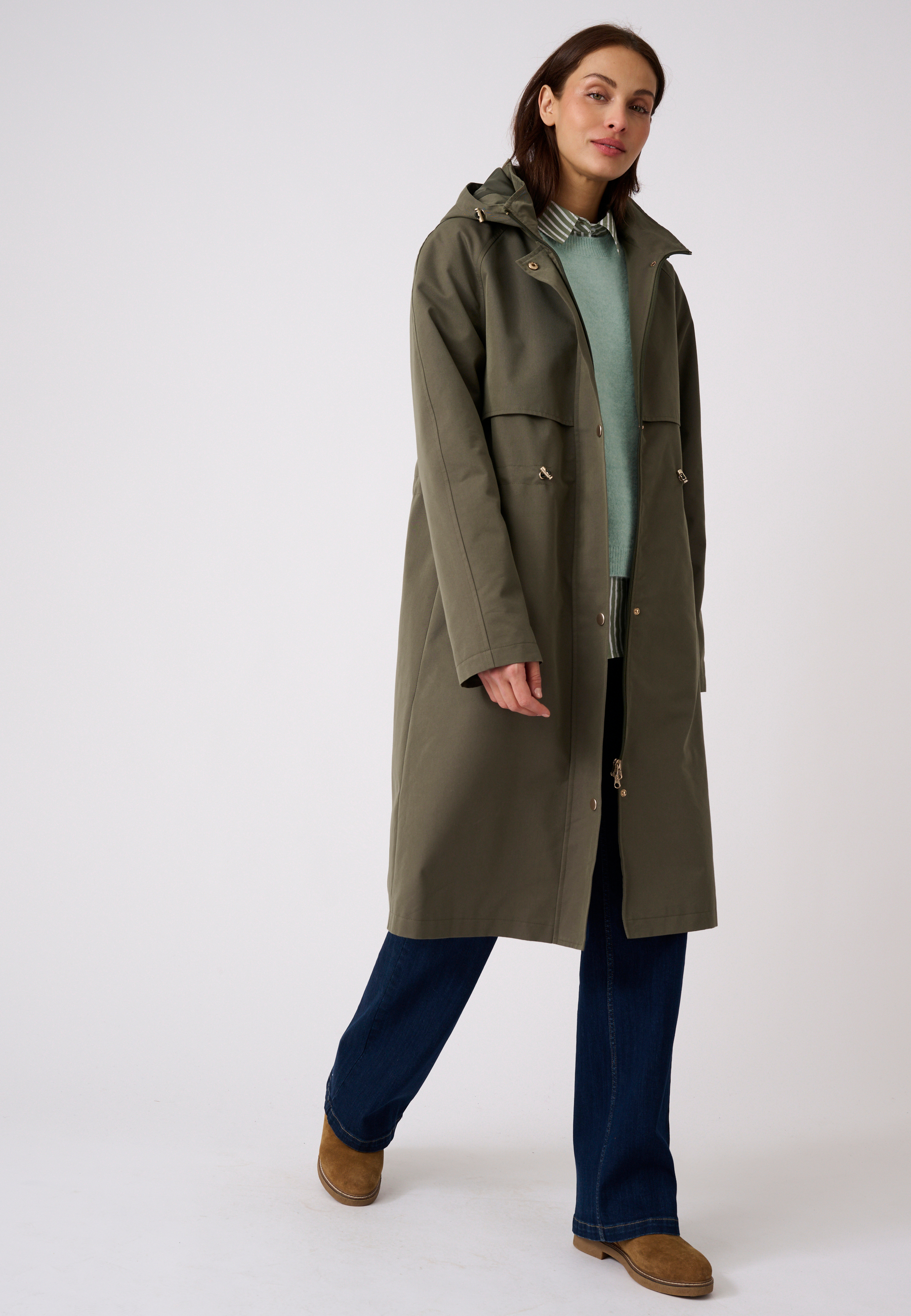 Parka longue esprit trench, DAMART