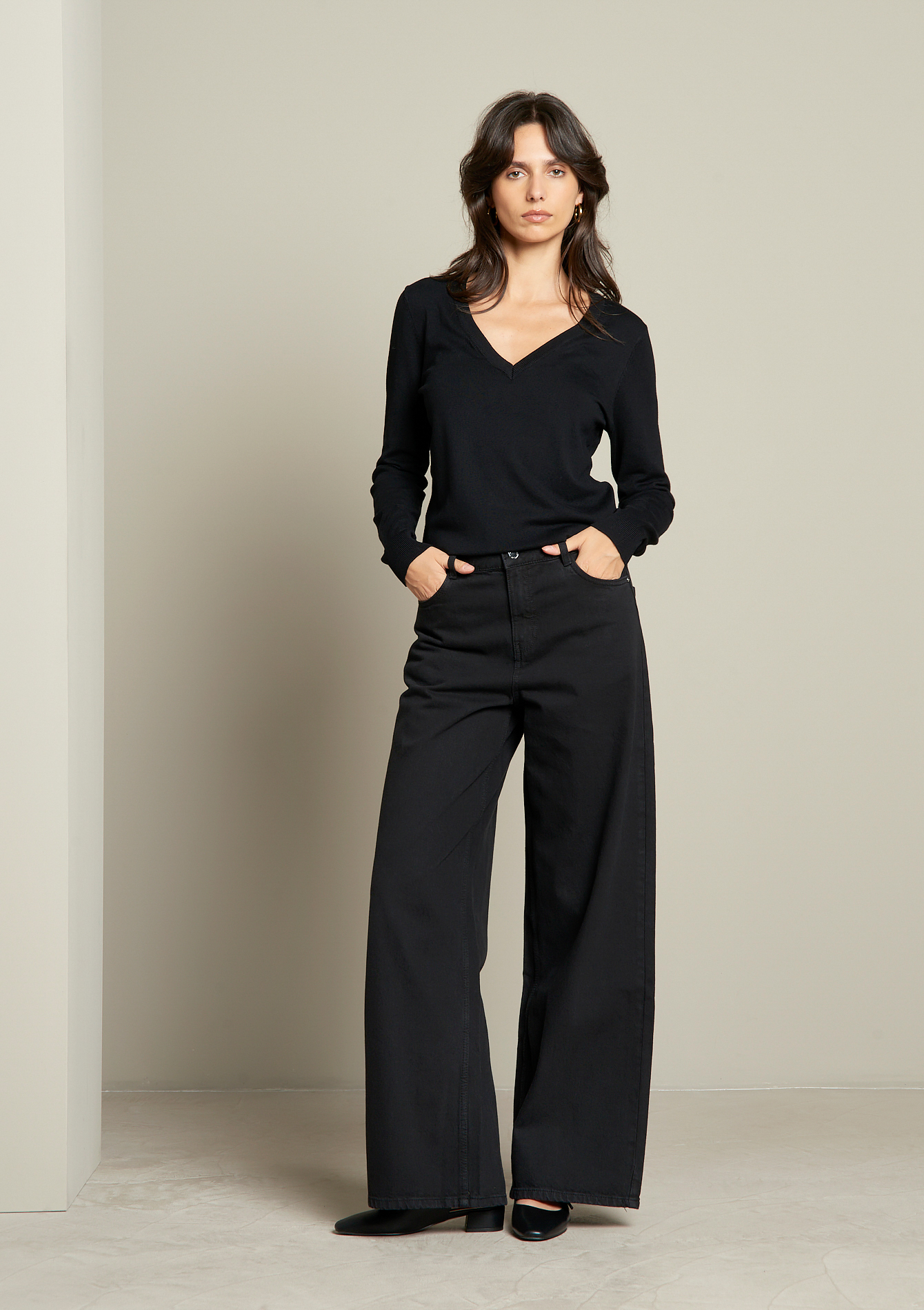 Jean super large taille haute, LOLALIZA