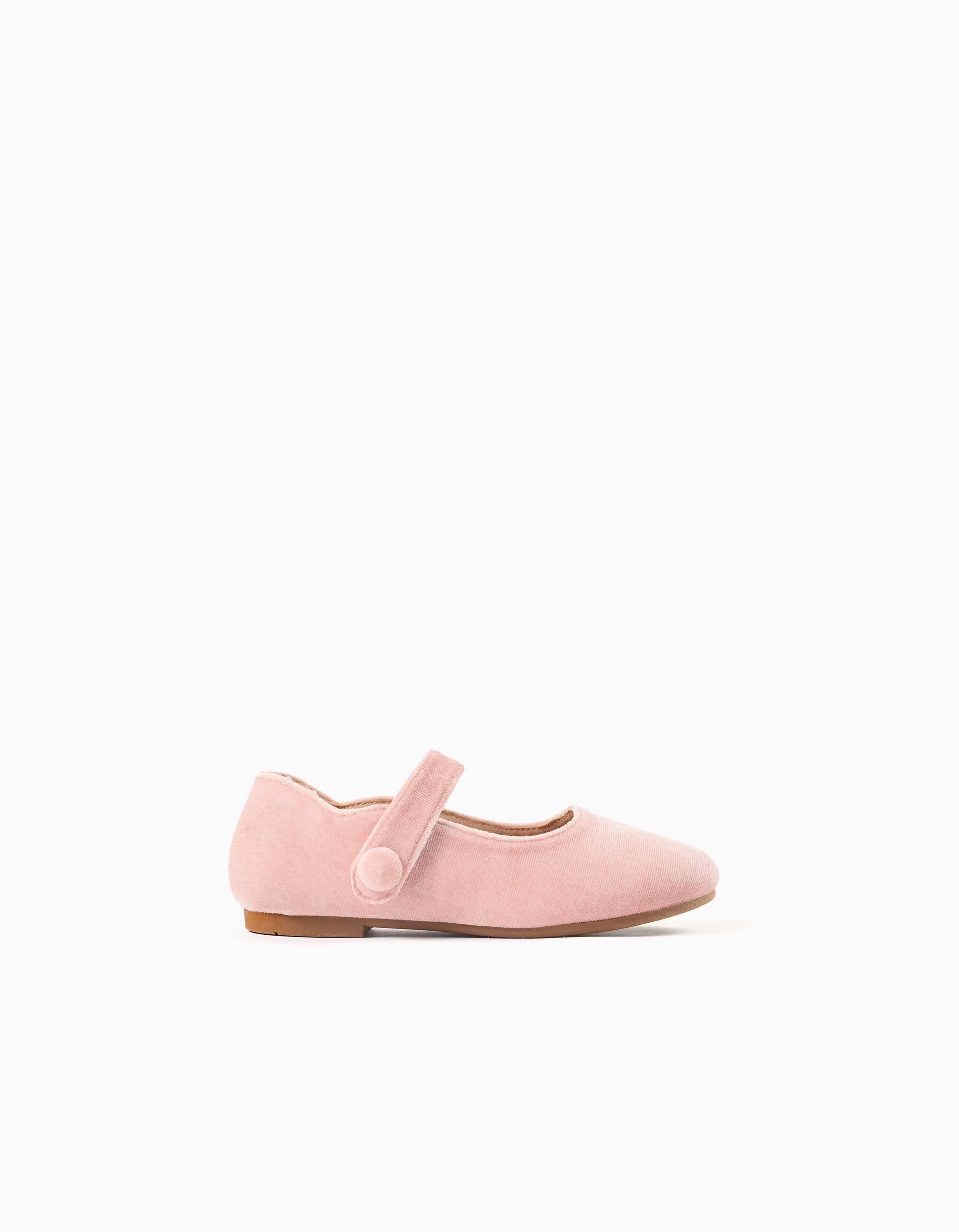 Ballerines en velours avec fermeture à scratch, ZIPPY