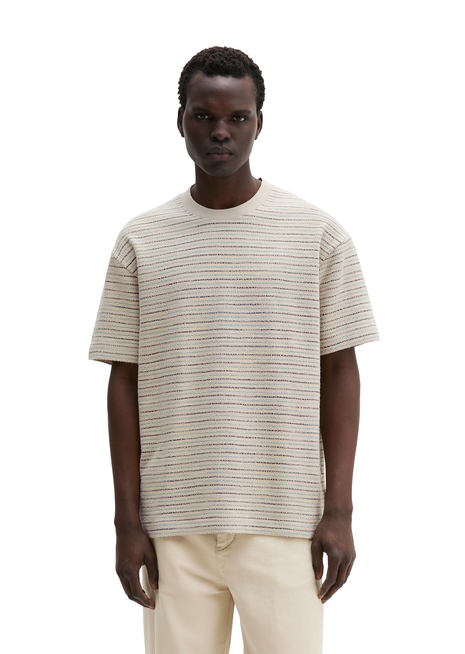 T-shirt DfC relaxed en jersey slub lourd, MARC O'POLO