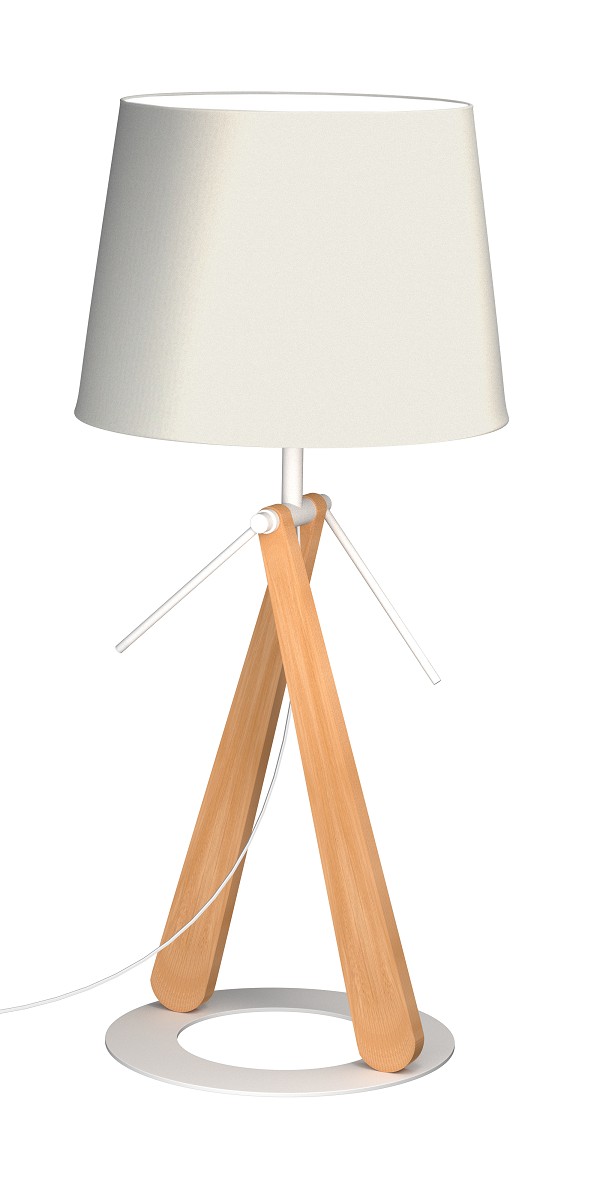 Lampe design en bois scandinave, ZAZOU LT, ALUMINOR