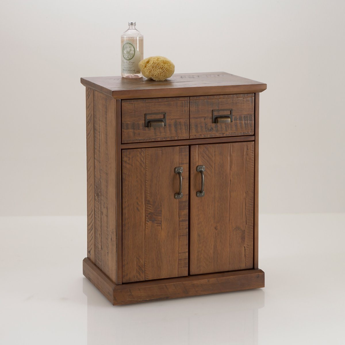 Product photograph of Lindley 2 Door 1 Drawer Chest In Solid Pine from La Redoute UK
