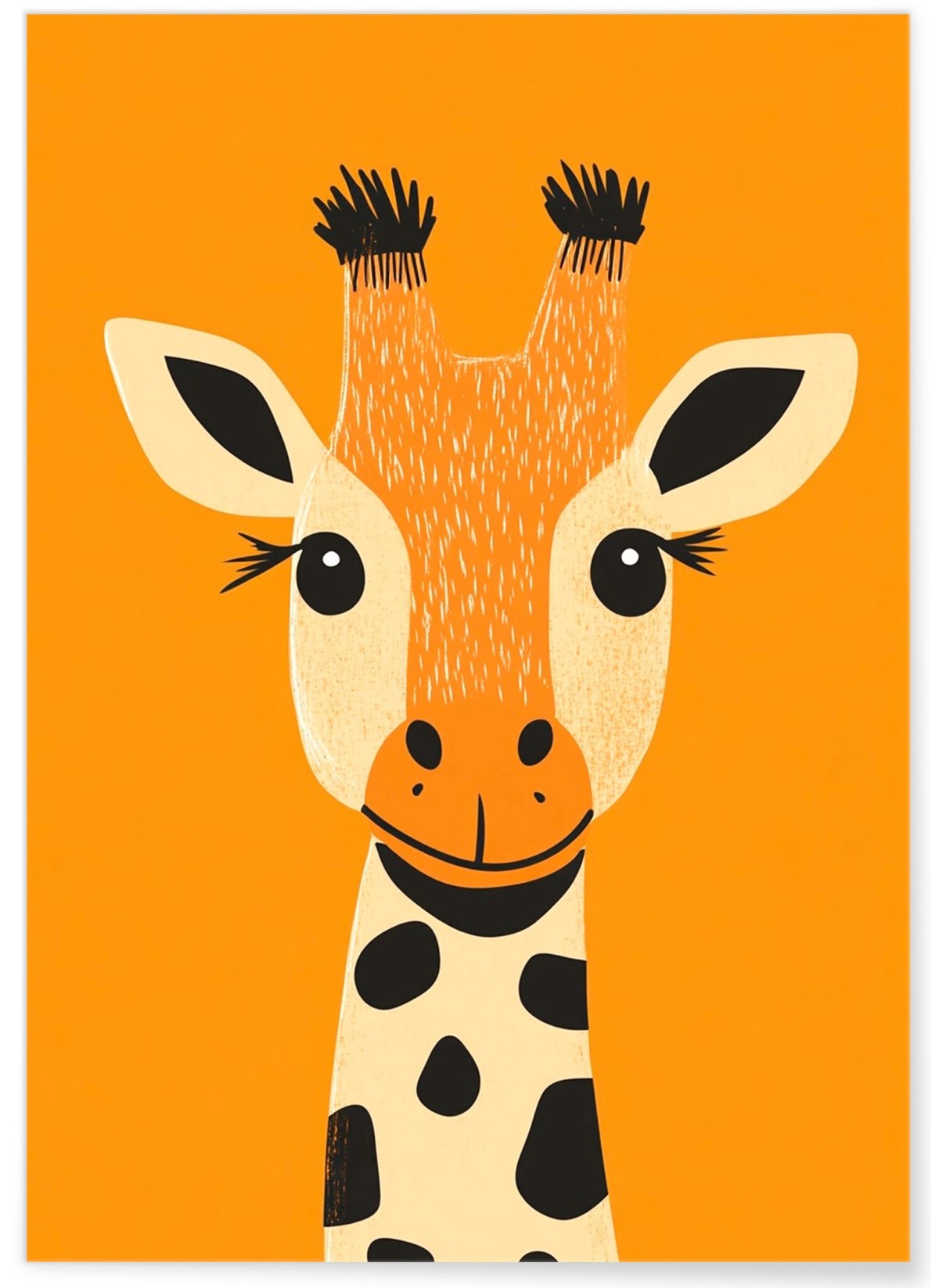 Affiche Girafe souriante, L'AFFICHERIE