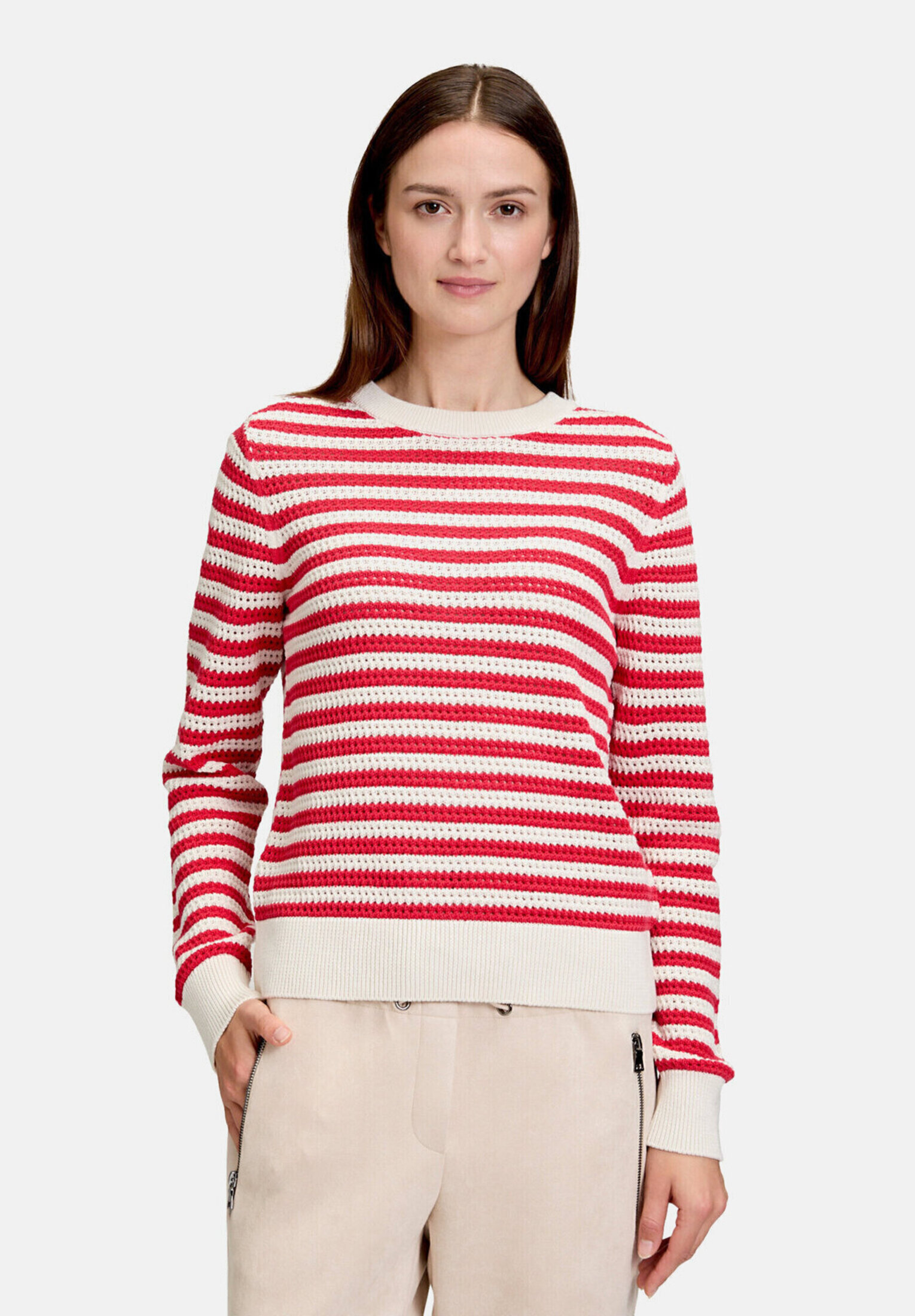Pull-over en maille avec structure, BETTY & CO