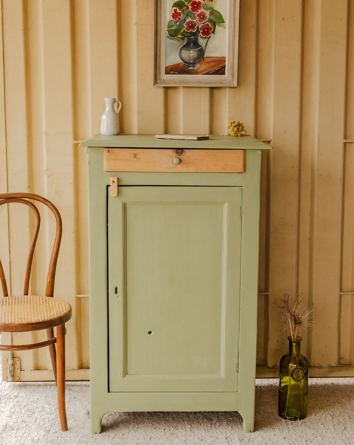 Confiturier en bois vert Gilbert N°1880 - Bon état, DEBONGOUT