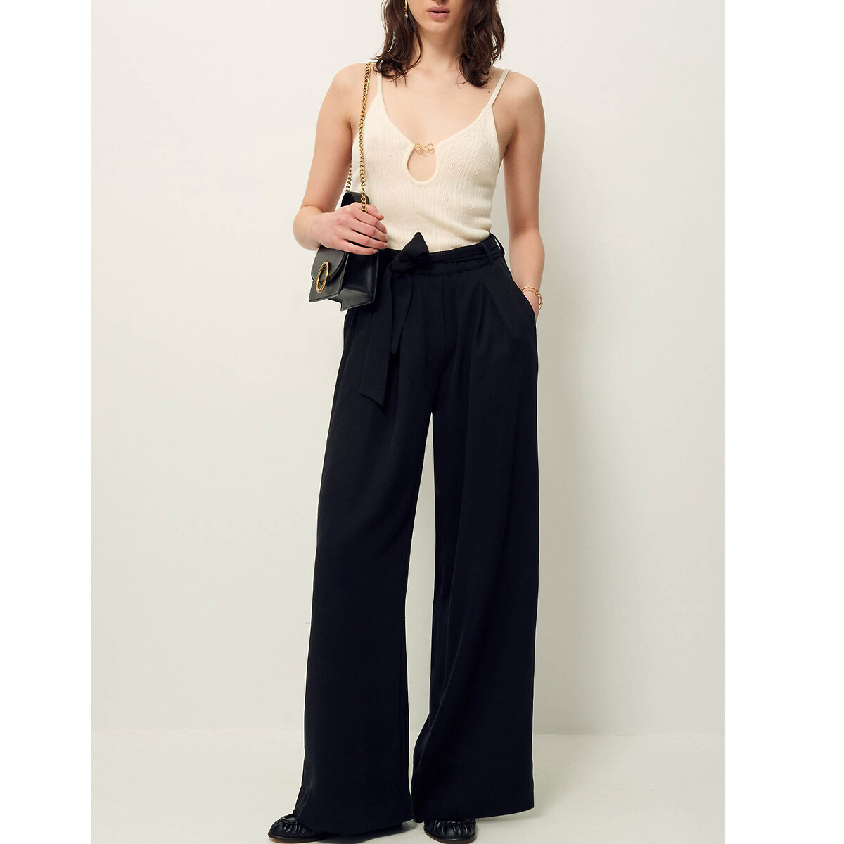 Pantaloni larghi con cintura RIM, SESSUN