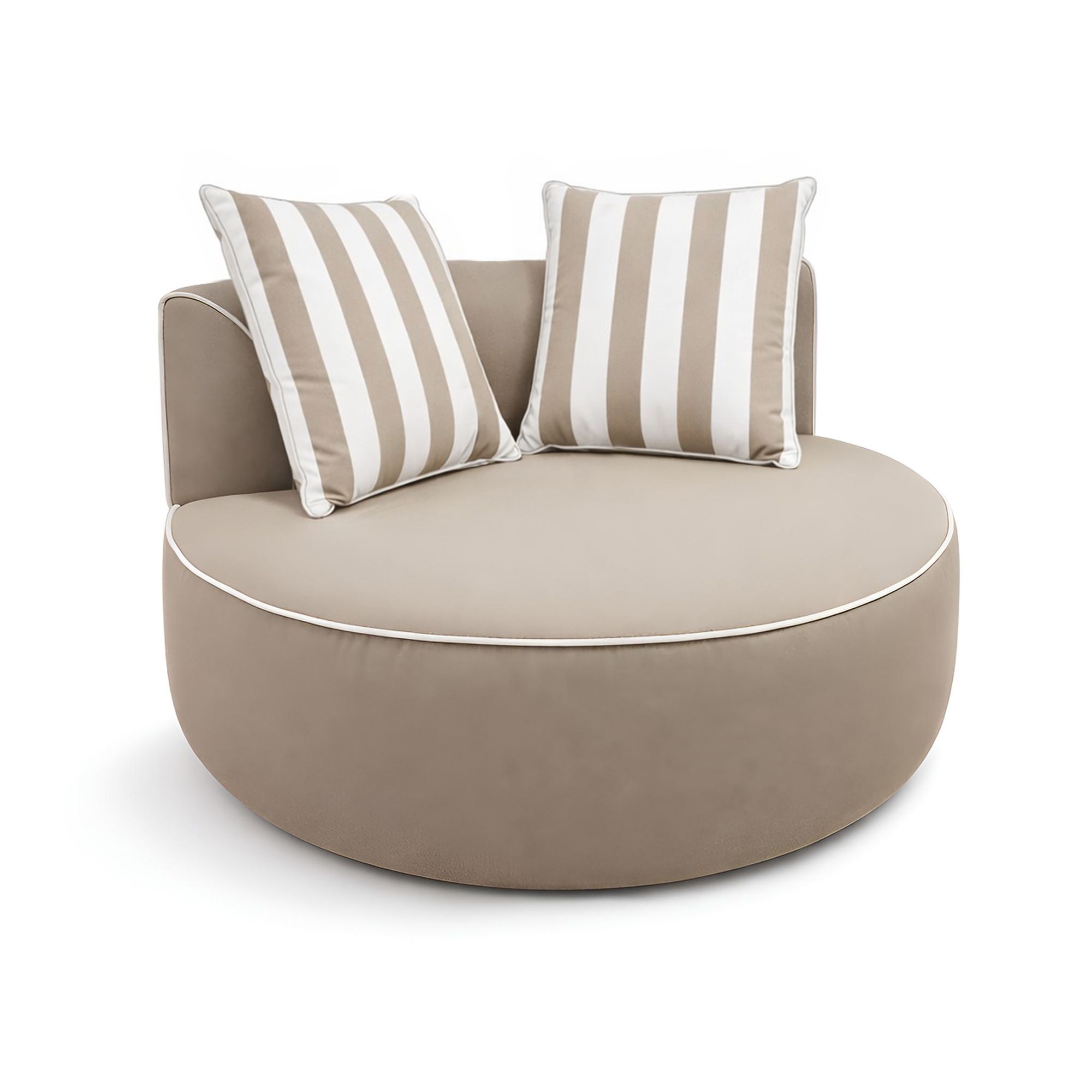 Fauteuil rond extérieur en tissu, NINO, NOW'S HOME