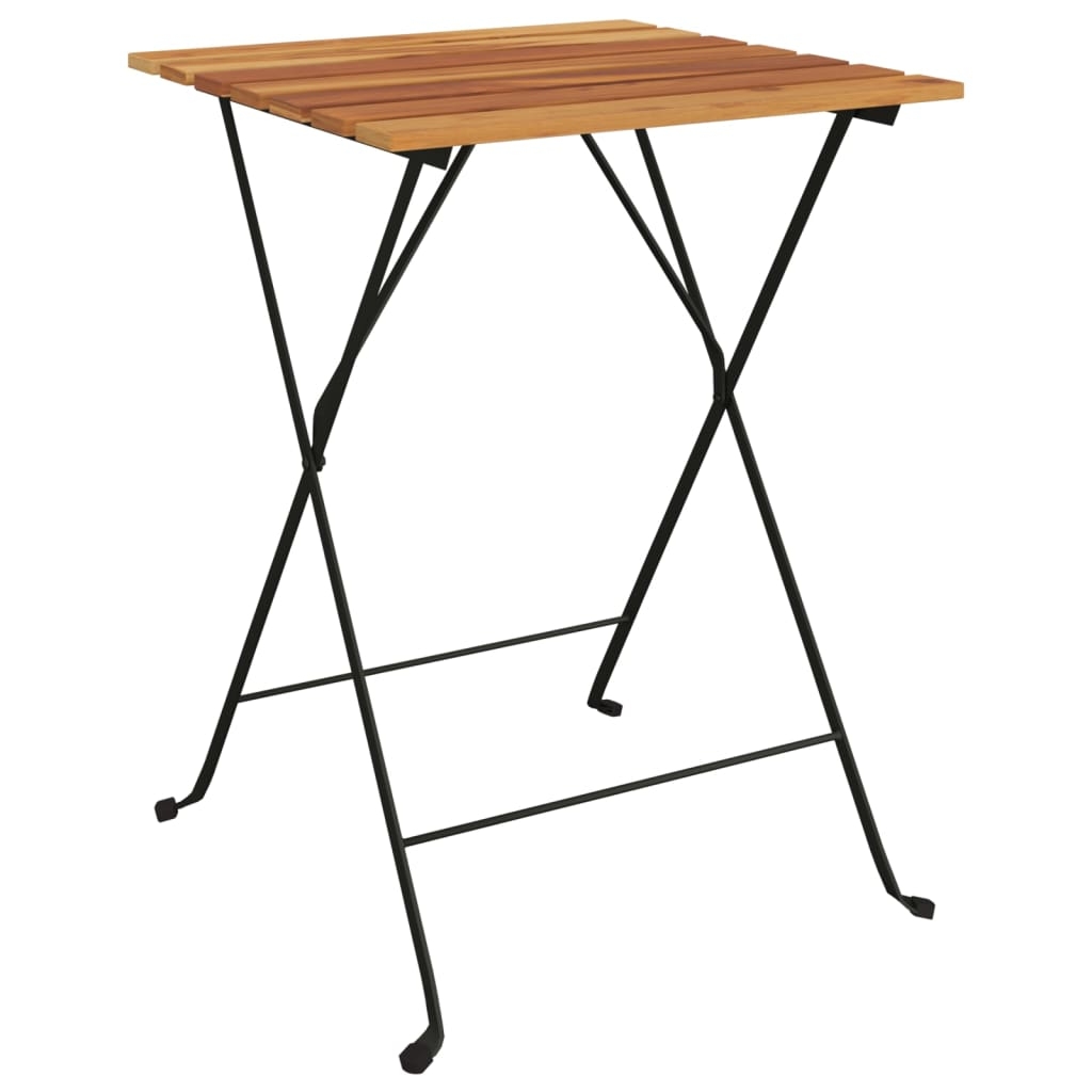 Table de bistro pliante en bois, HOME MAISON