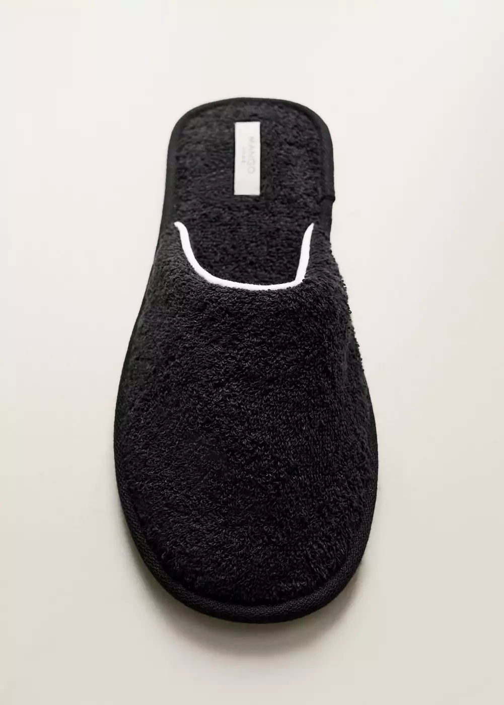 Baskets en tissu éponge avec détail passepoilé, MANGO HOME