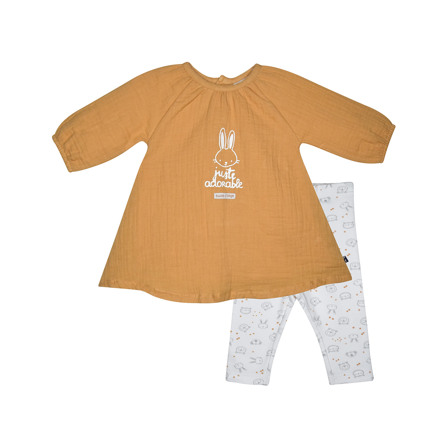 Robe legging nadioucha manches longues naissance, SUCRE D'ORGE