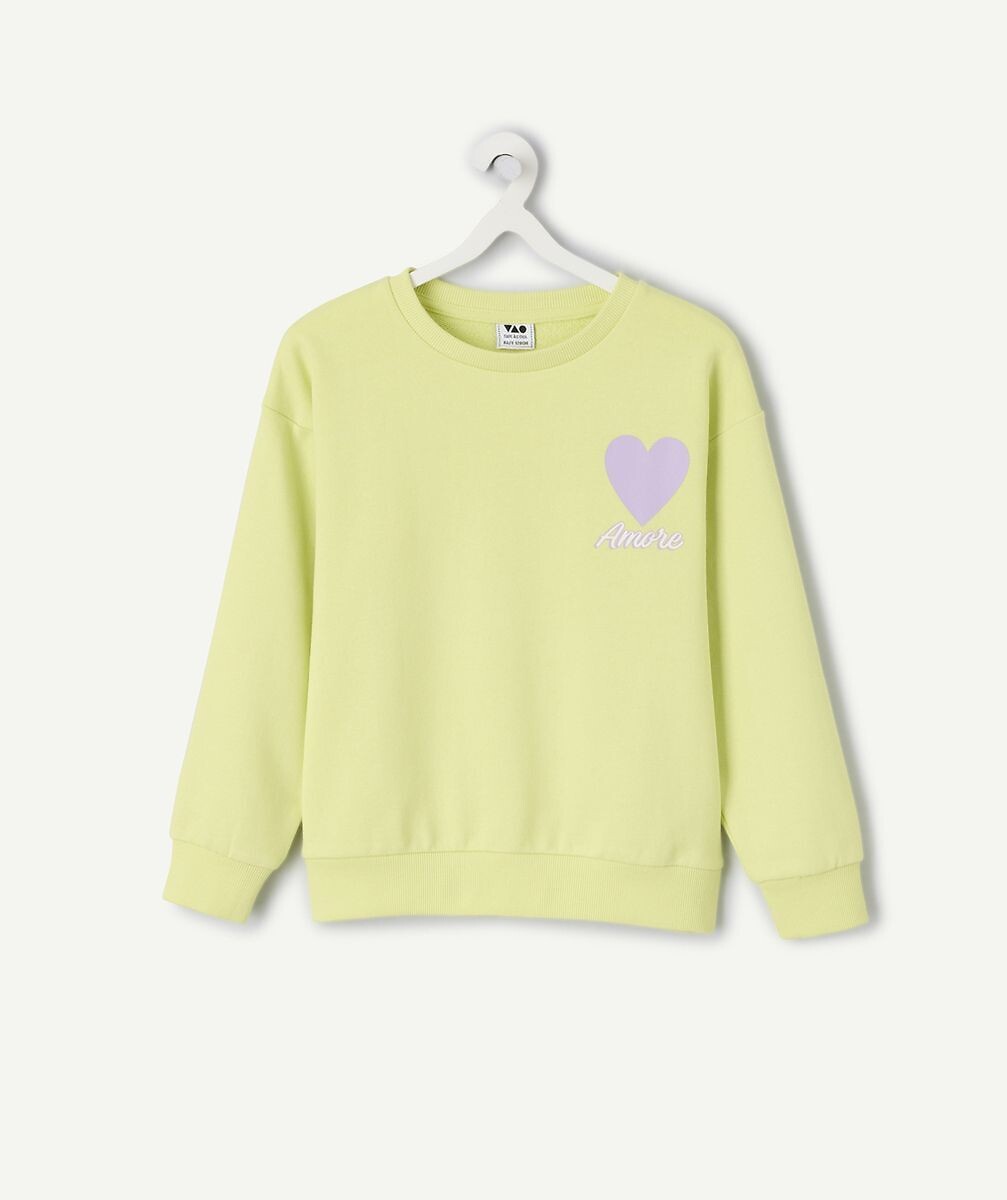 Sweat col rond, en molleton, TAPE A L'OEIL