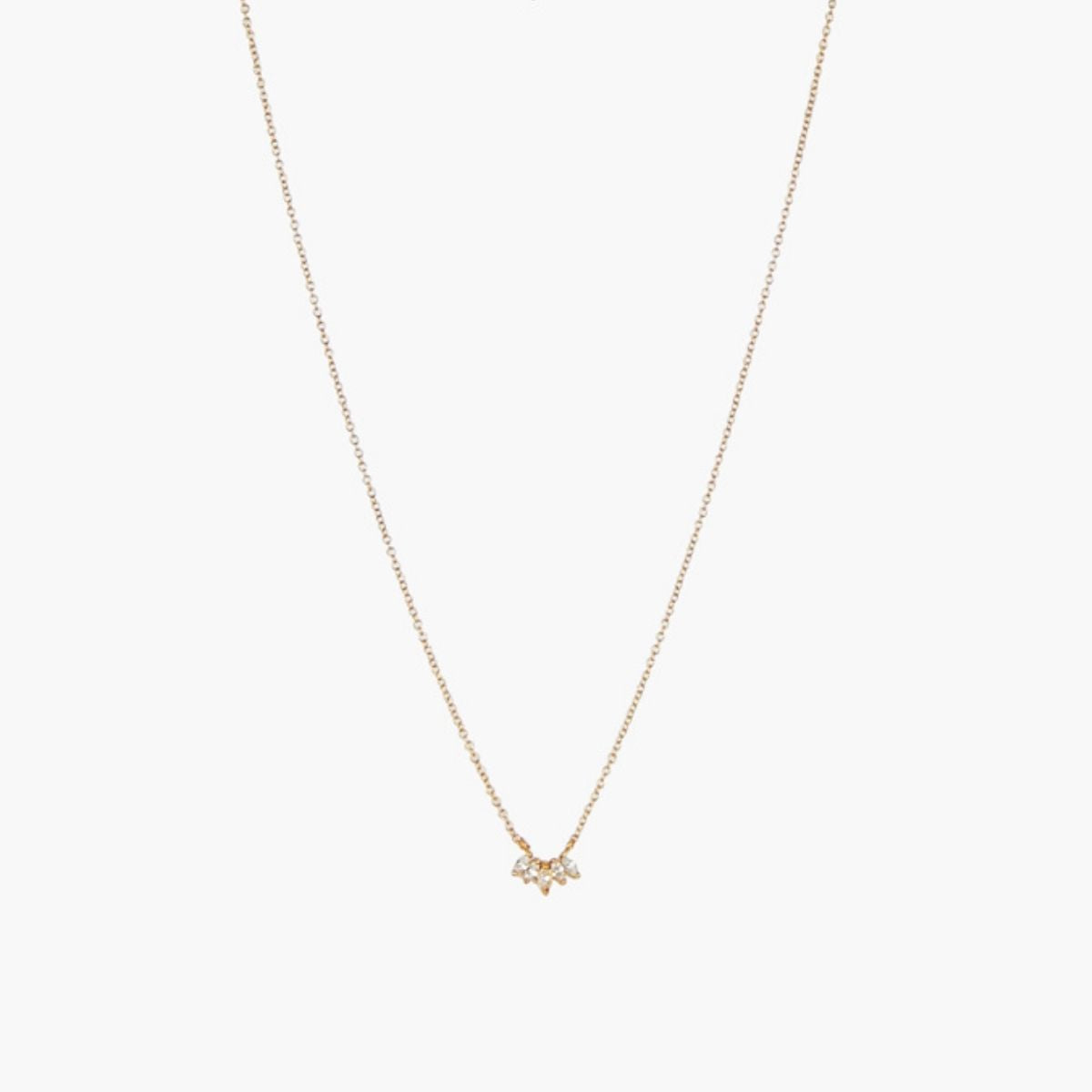Collier pendentif pétales de zircon - argent garanti 925, BALABOOSTE