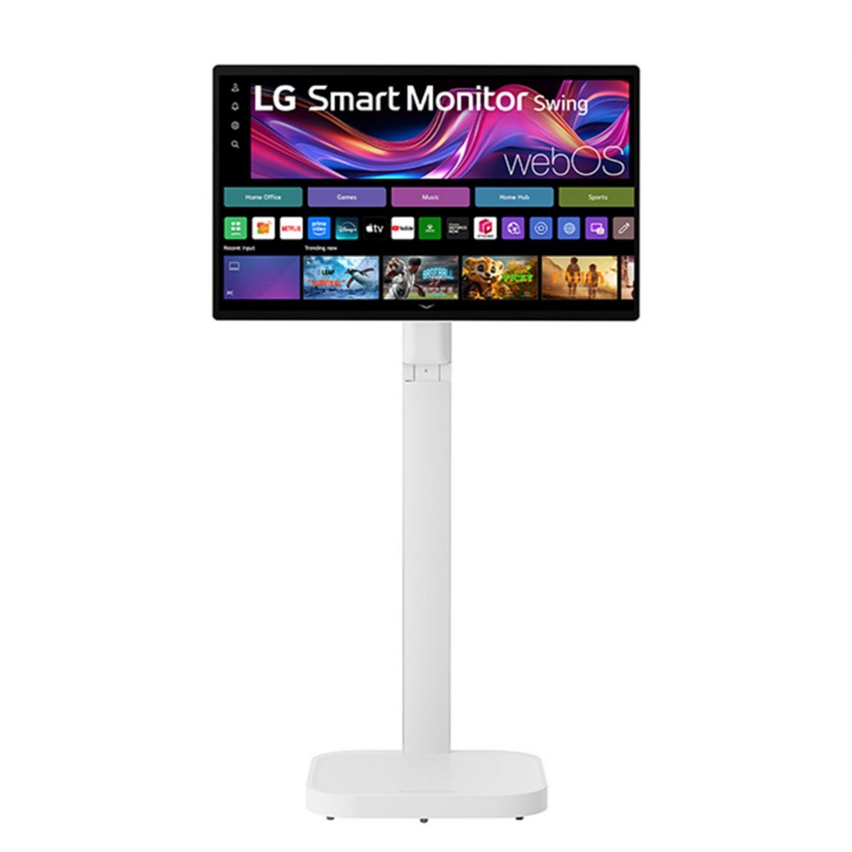 Ecran PC 4K 32U889SA-W.AE Smart Monitor 32'' IPS Tactile 4K HDR DCI P3 Pied réglable et orientable, LG