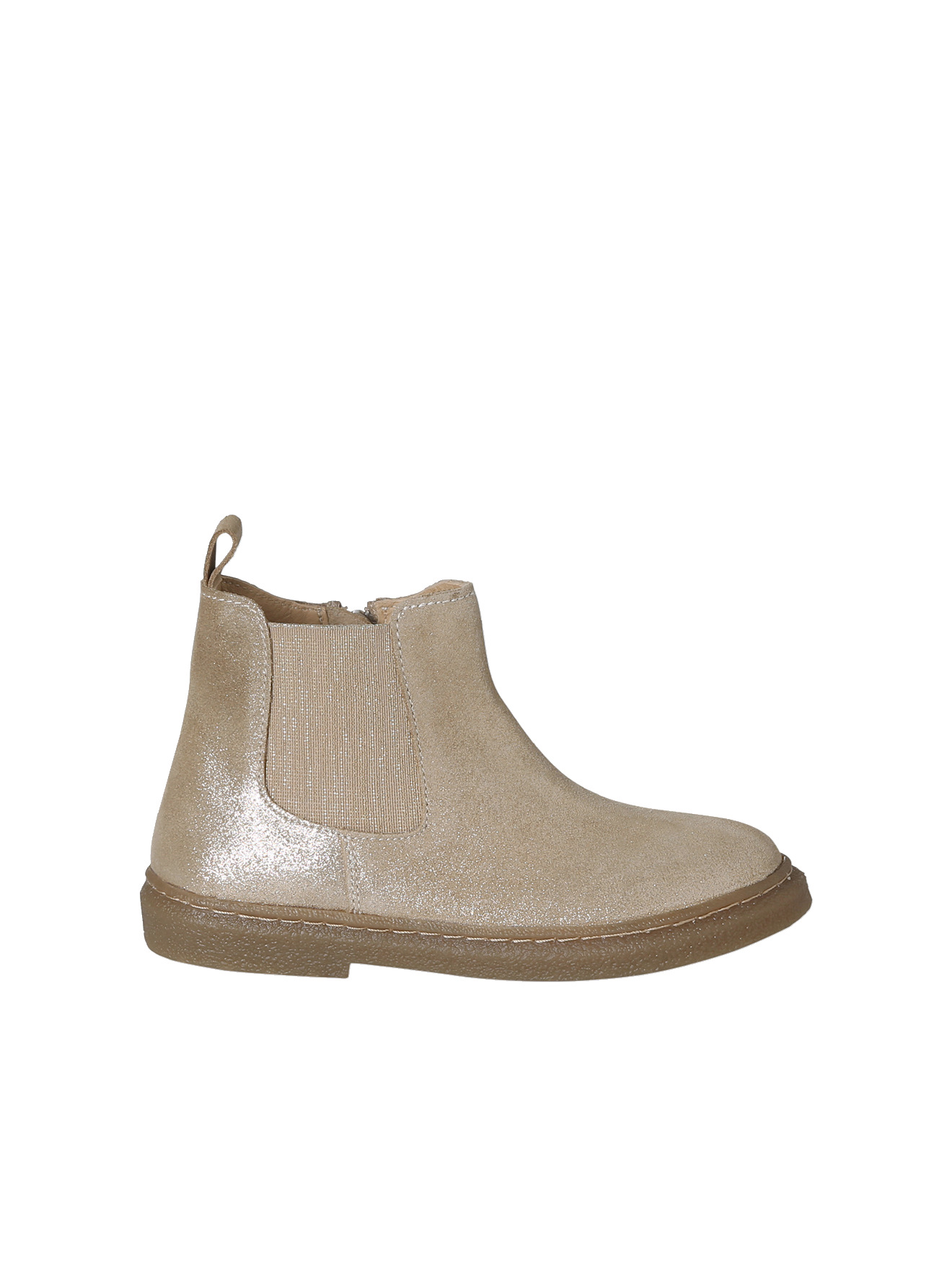 Boots en cuir zippées, VERTBAUDET
