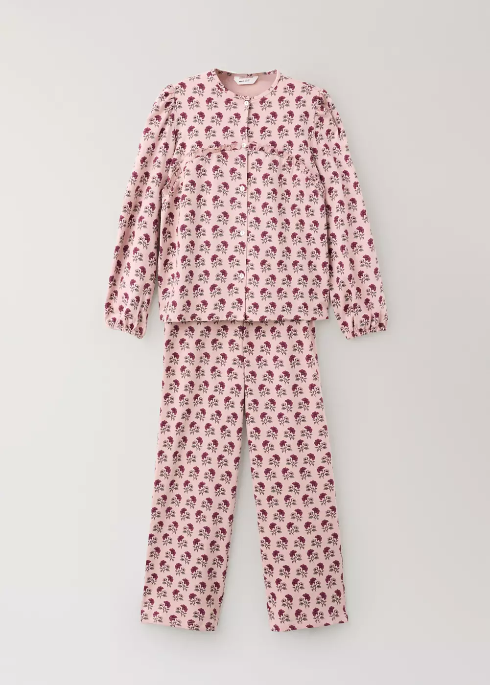 Pyjama complet imprimé à fleurs, MANGO KIDS
