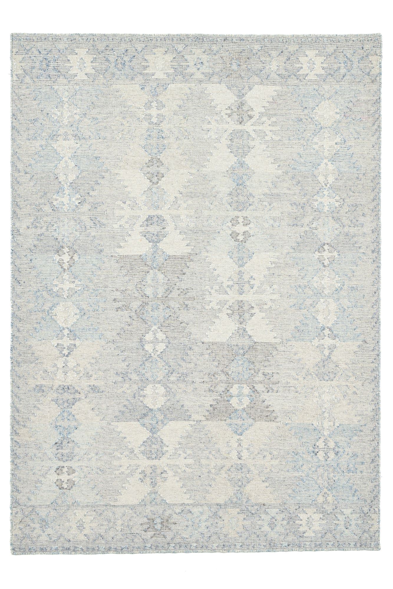 Tapis salon Zilch tissé main, laine et coton, THEKO