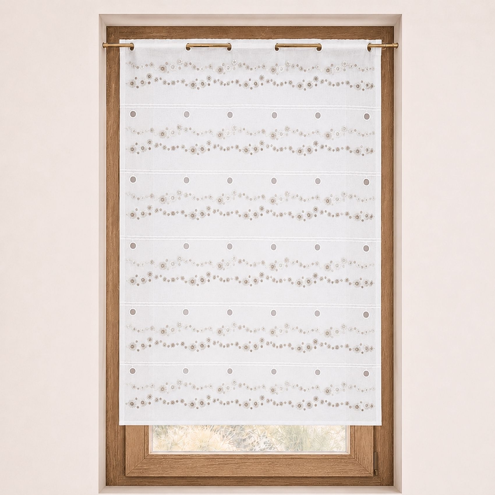 Modulable brodé à motifs de petits soleils, HOME MAISON