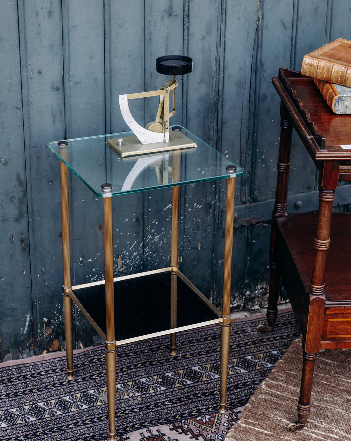 Table d'appoint en verre Hanna N°201 - Bon état, DEBONGOUT