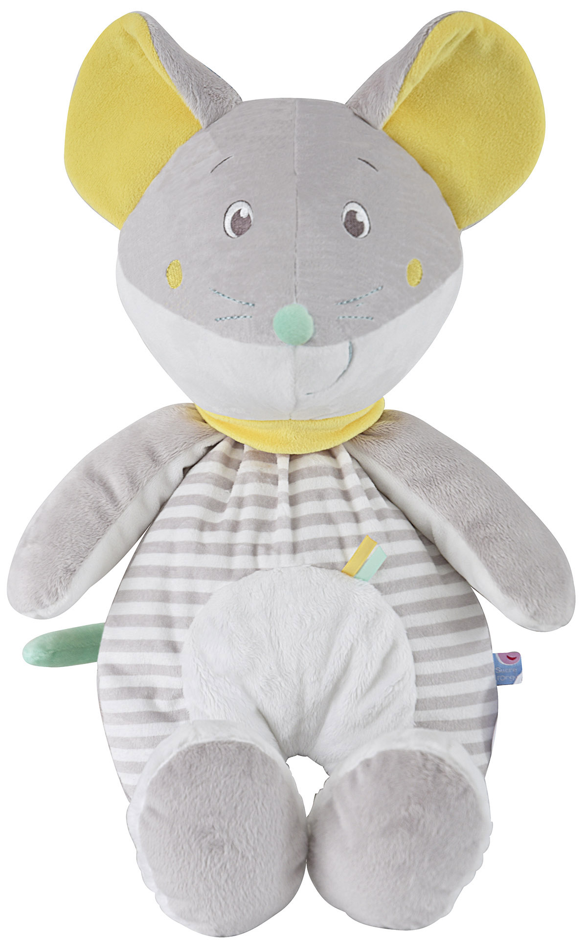 Grande peluche range pyjama souris, SUCRE D'ORGE