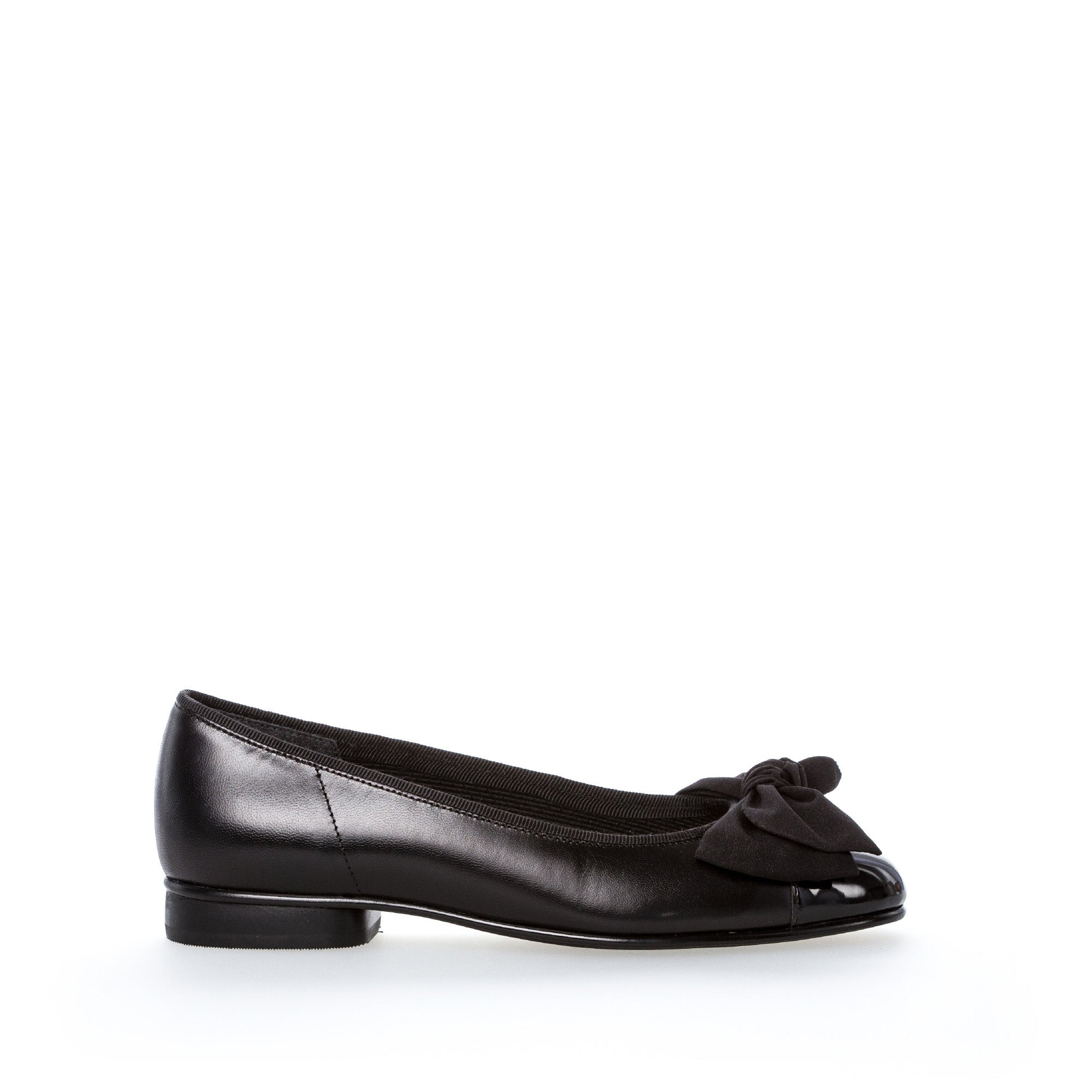 Ballerines en cuir vernis à talon décroché, GABOR