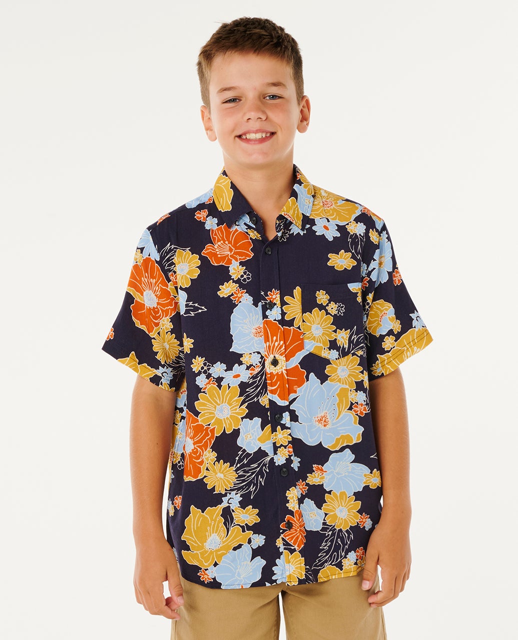 Chemise Pacific Rinse manches courtes garçon, RIP CURL