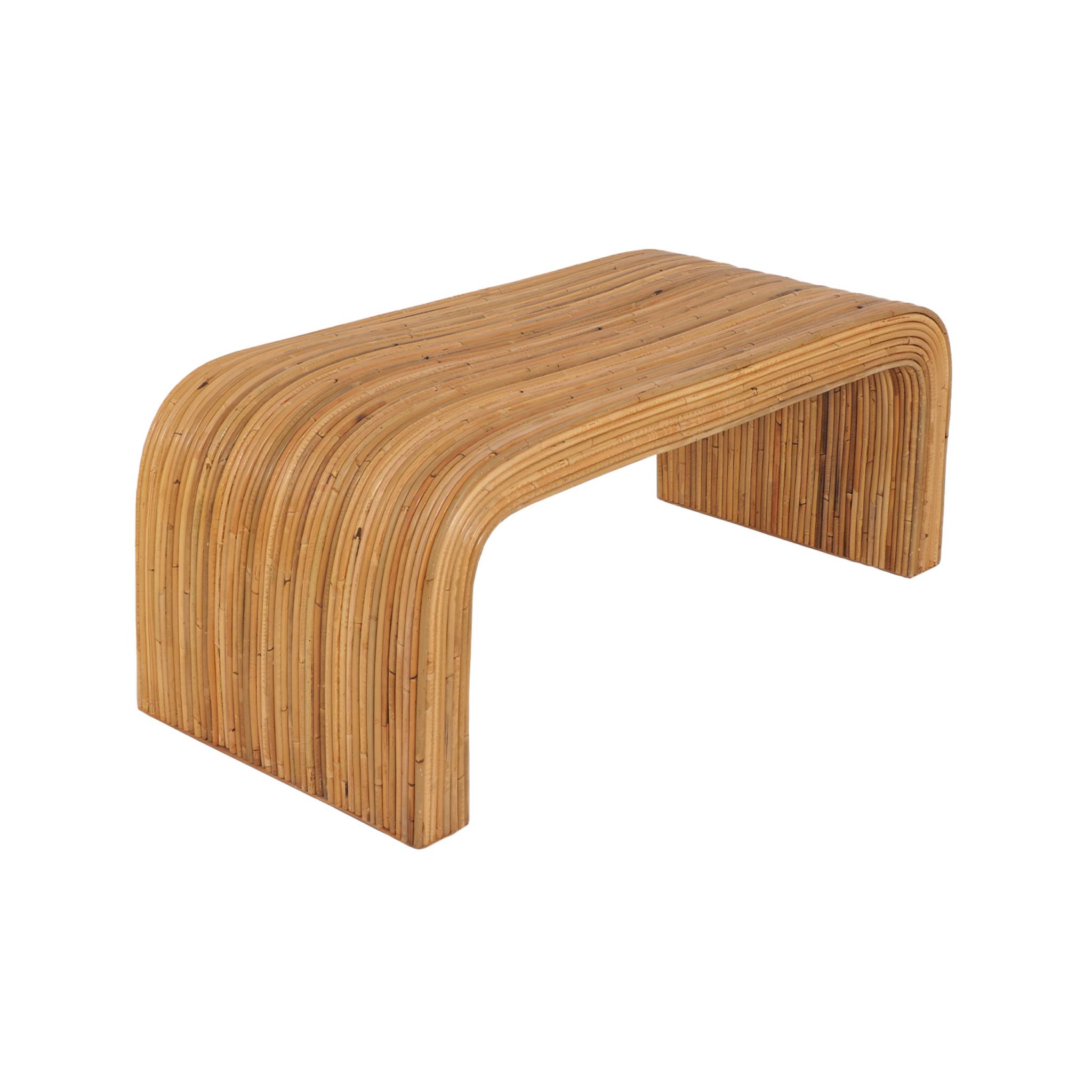 Banc, bout de lit éxotique rotin naturel BAYA, SWEEEK