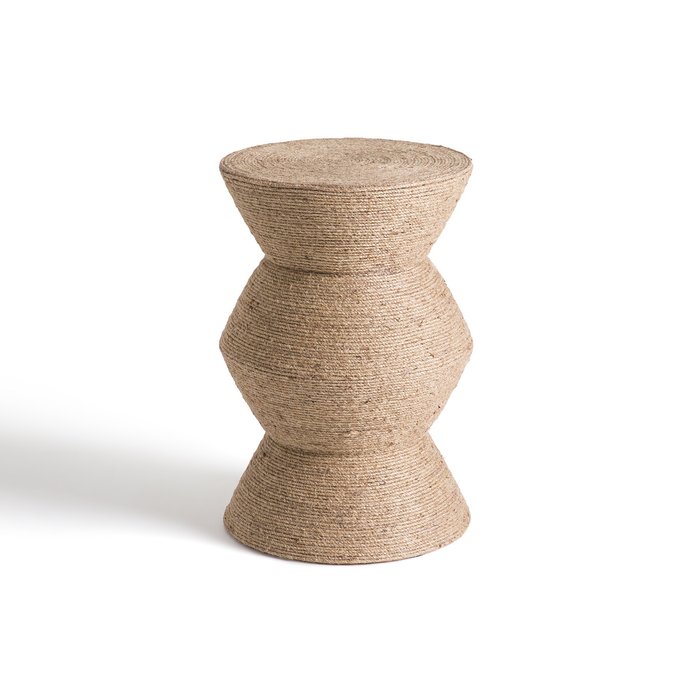 Image 0 Sablas Sculptural Jute Mango Side Table AM.PM Sablas Sculptural Jute Mango Side Table AM.PM image 0