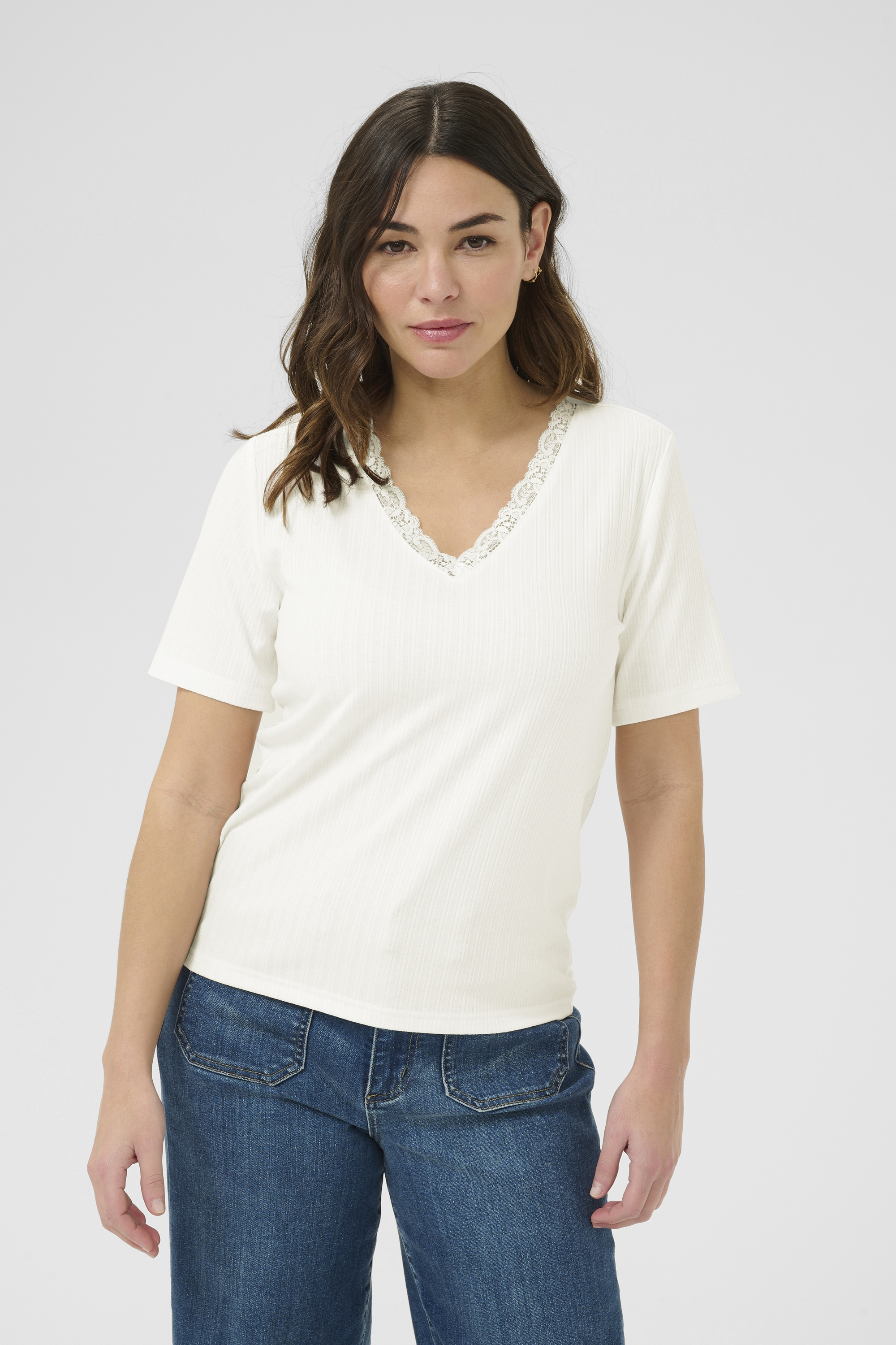 Blouse with short sleeve, KAFFE