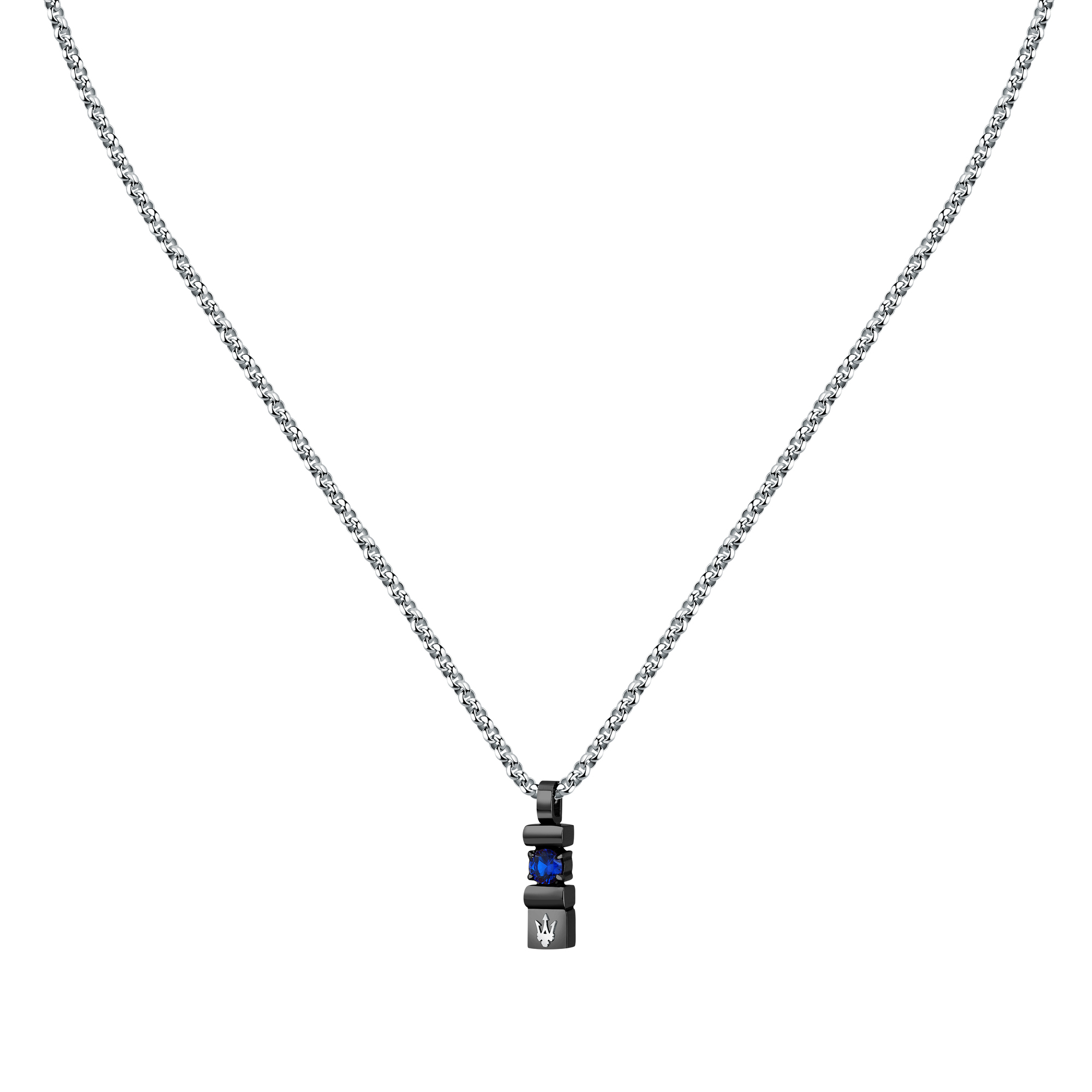 Collier en acier, cristaux, SAPPHIRE, MASERATI
