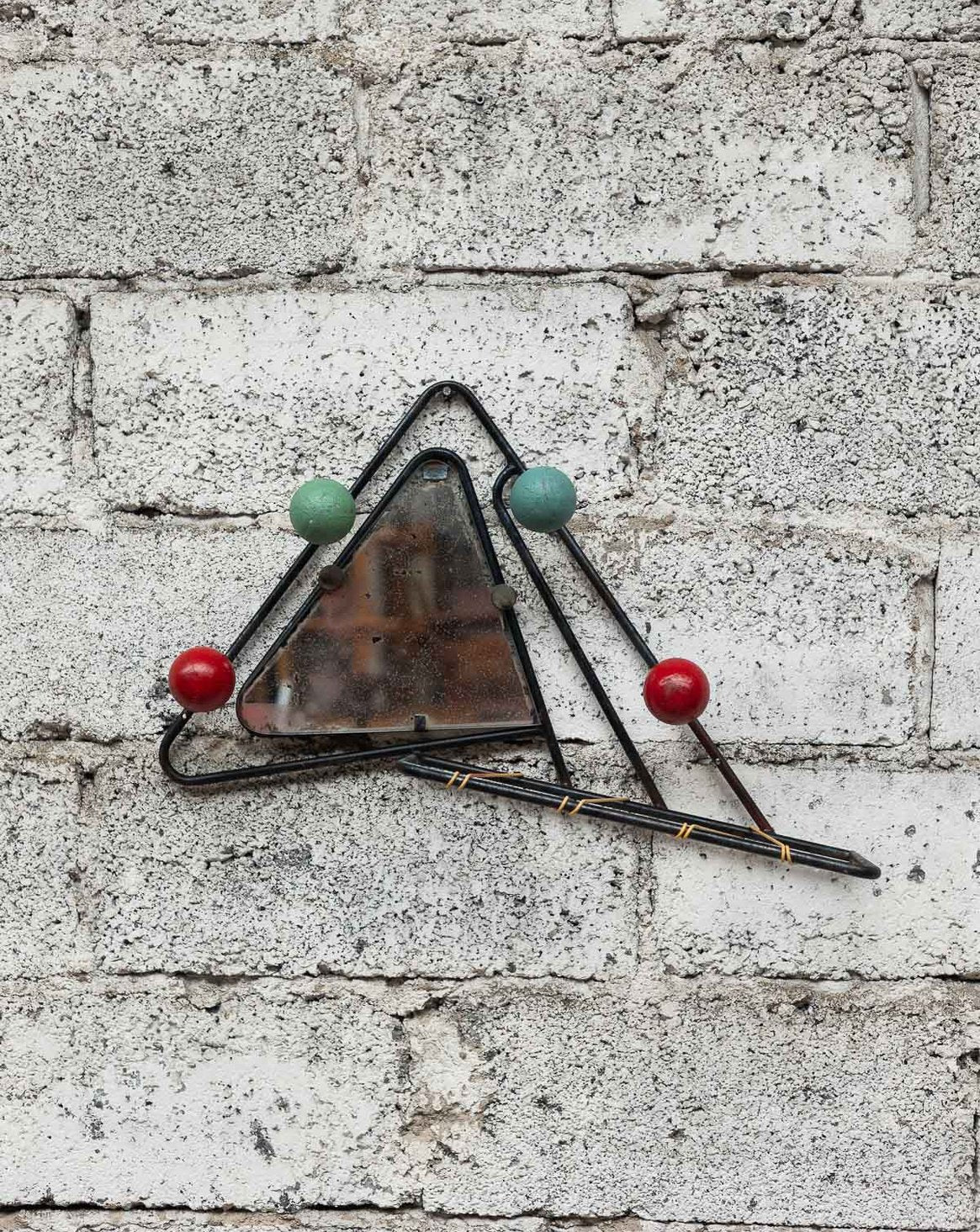 Miroir triangulaire Igor N°1100 - Bon état, DEBONGOUT