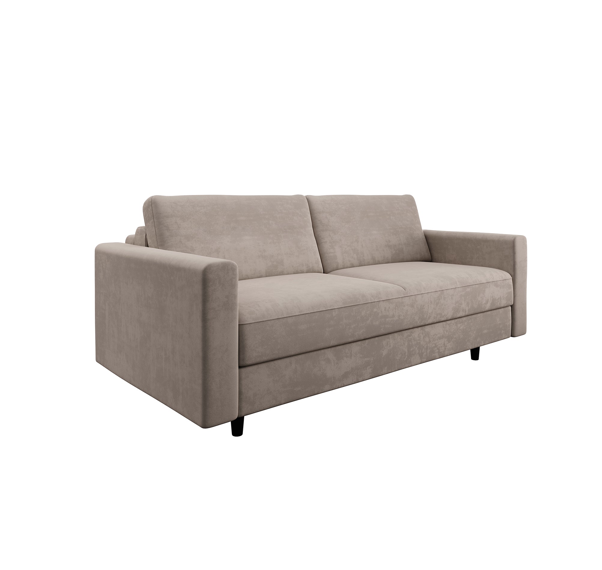 Canapé convertible express 3 places en velours Hailie Jade, SIA HOME