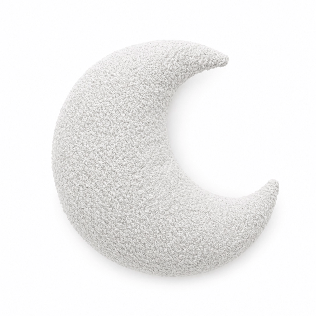 Coussin Lune Doux Chambre Bébé BOUCLE, MEOW BABY