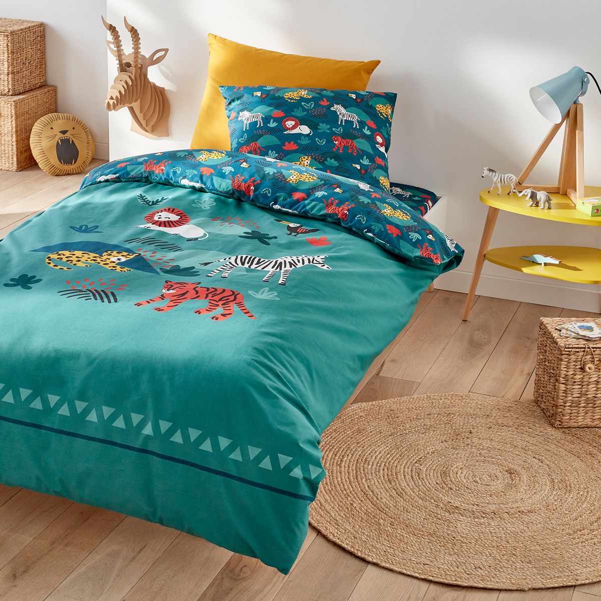 Housse De Couette Enfant Imprimee Diego Vert La Redoute Interieurs La Redoute