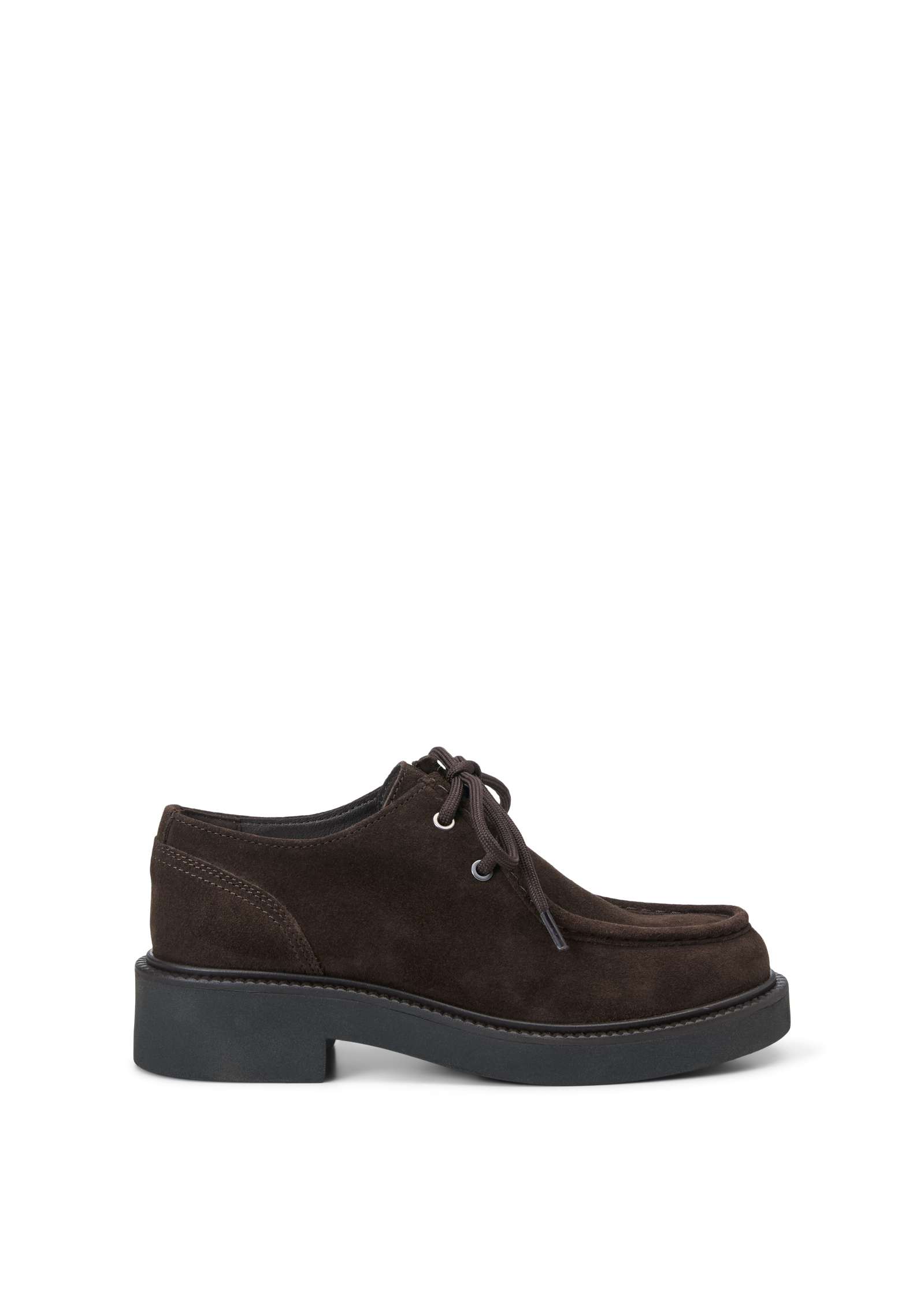 Chaussures derby à lacets, modèle Perla en cuir velours souple, MARC O'POLO