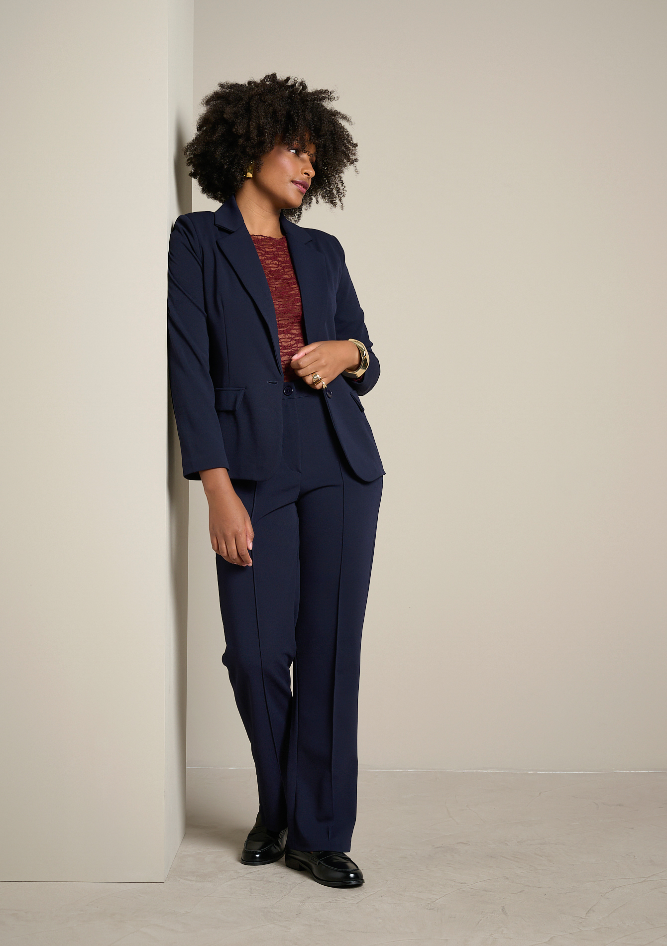 Pantalon droit taille haute, LOLALIZA