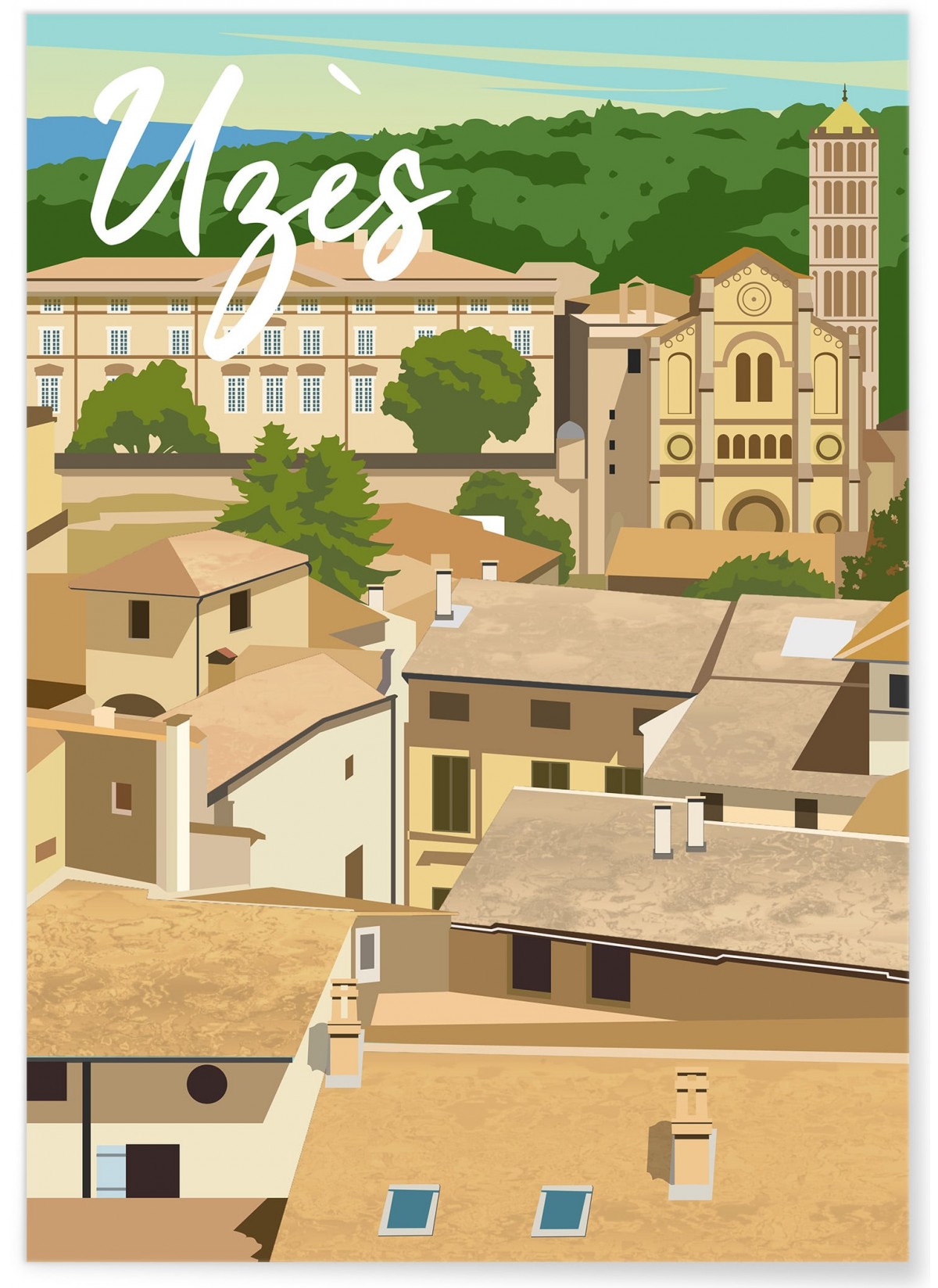 Affiche ville Uzès, L'AFFICHERIE