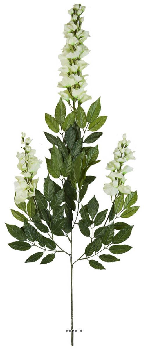 Branche de Glycine artificielle crème H 85 cm, ARTIFICIELLES