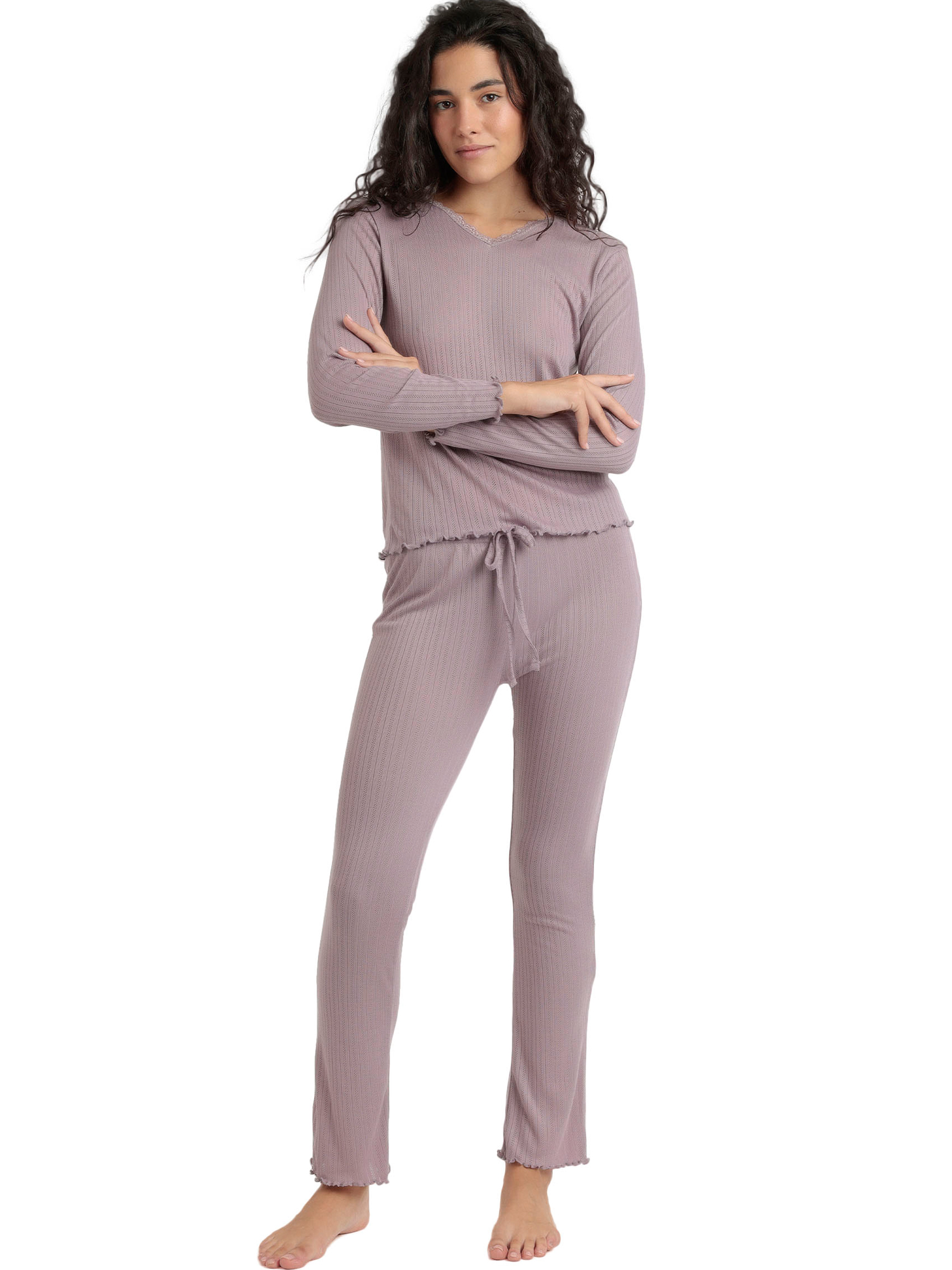 Pyjama pantalon top manches longues Soft Canale, ADMAS