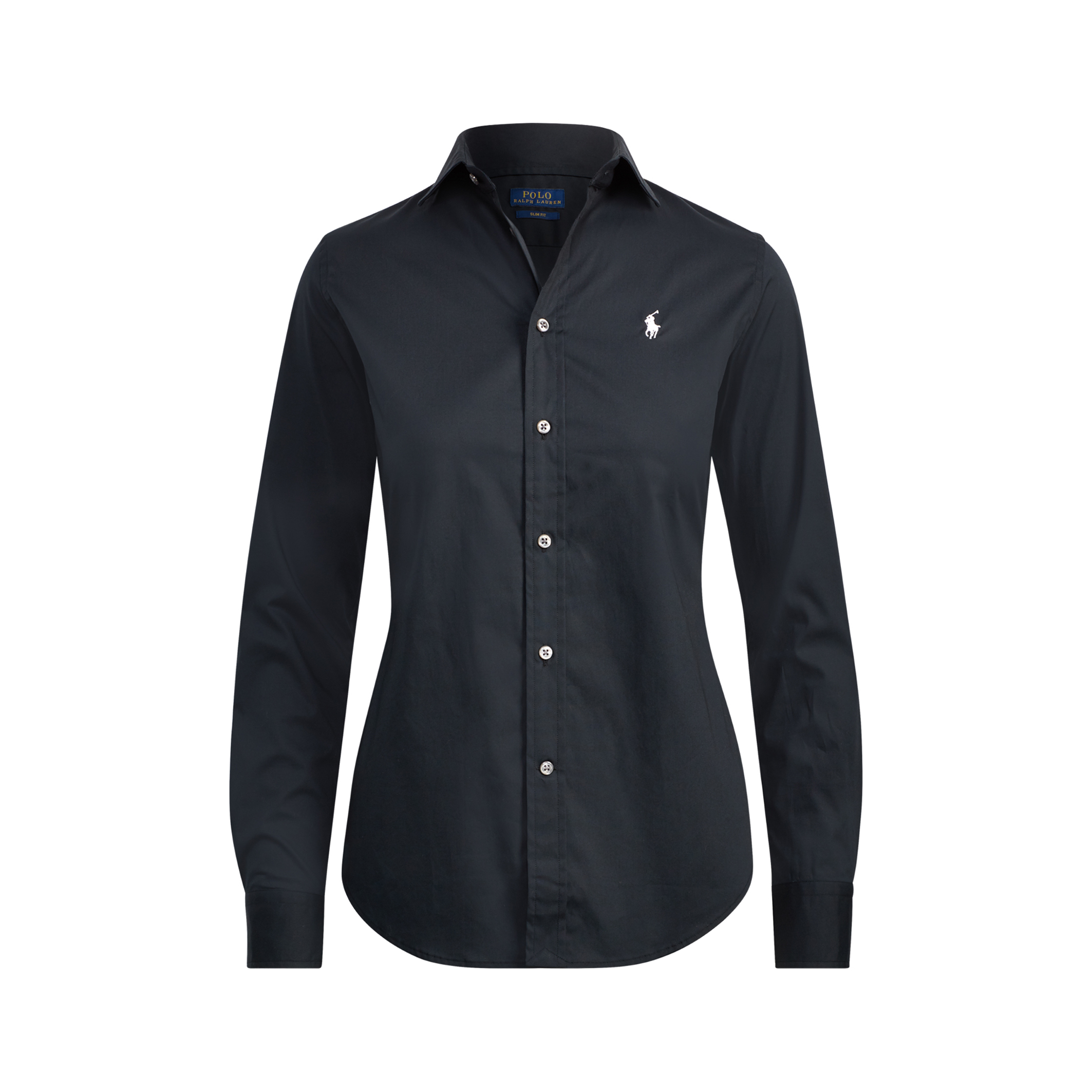 Cotton poplin shirt with long sleeves , black, Polo Ralph Lauren | La  Redoute