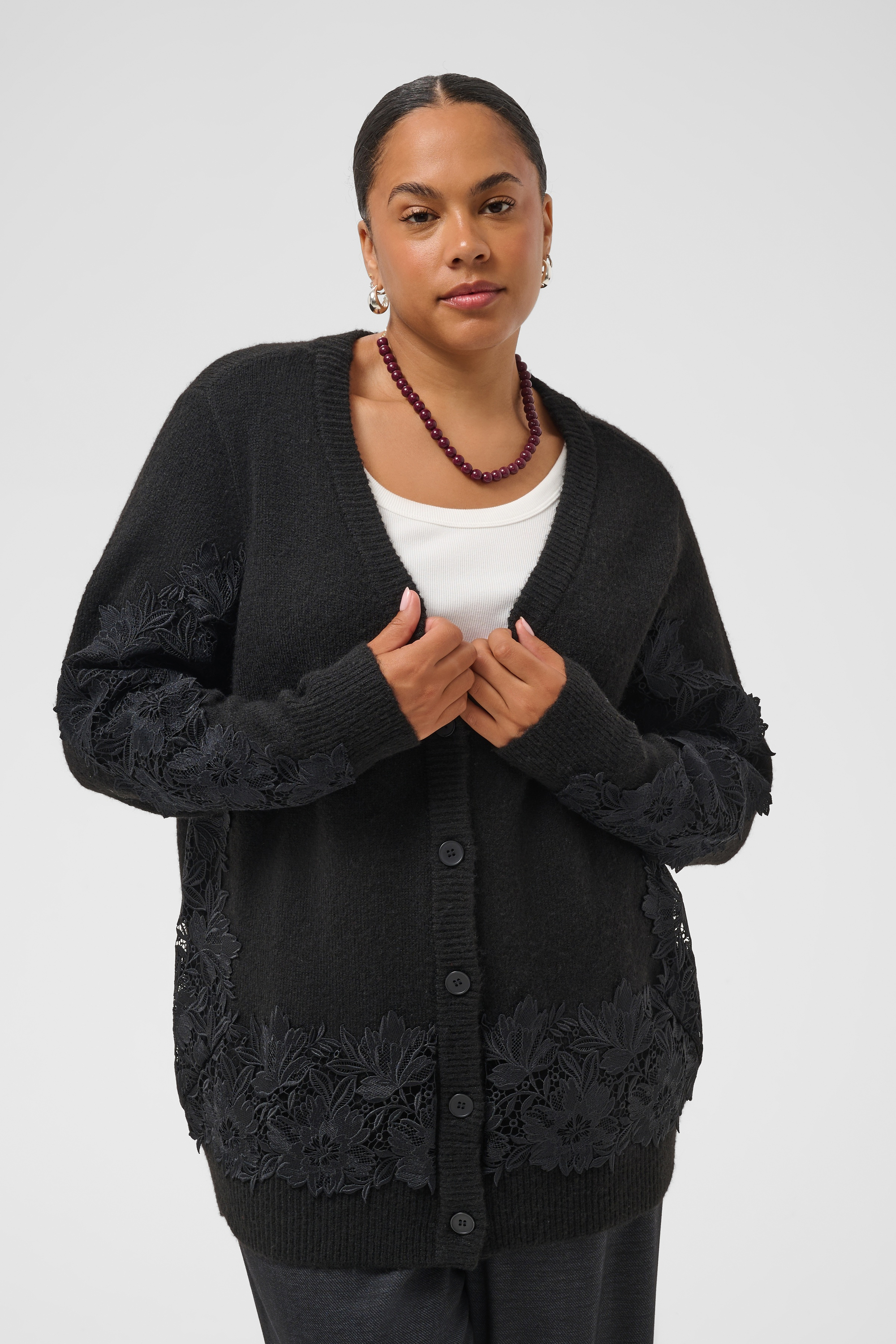 Cardigan à tricot, KAFFE CURVE