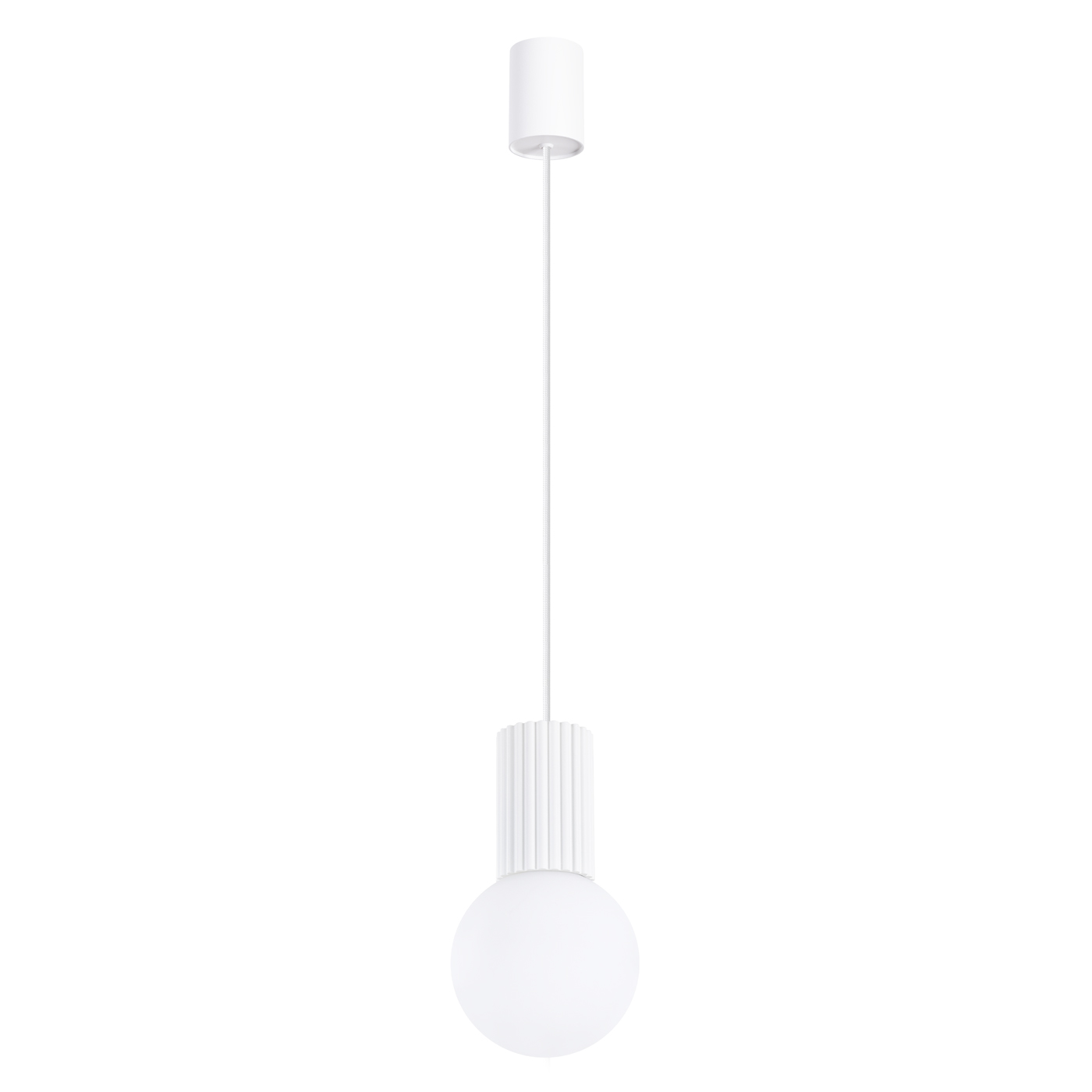 Suspension Aluminium Blanc G9 1 Halo, EDEN