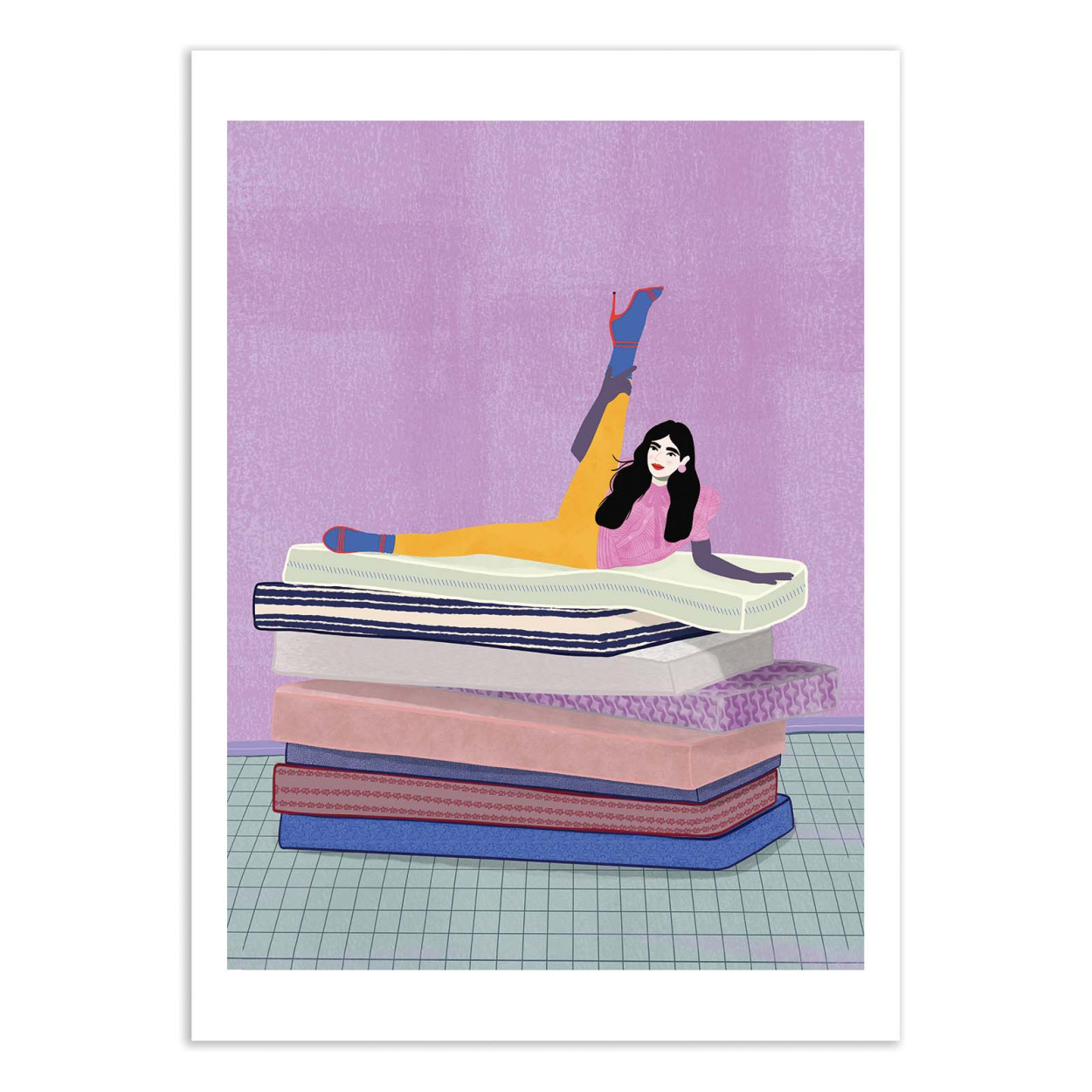 Affiche d'art - Raise your leg up to your head - Jota de jai, WALL EDITIONS