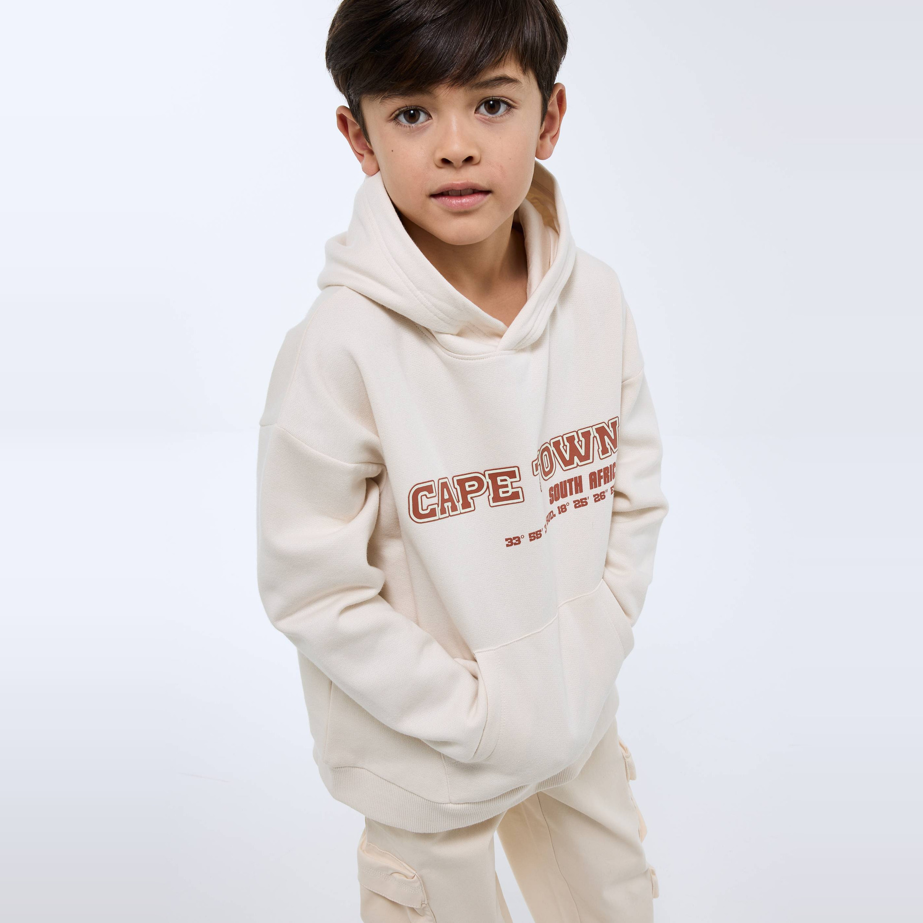 Sweat à capuche avec imprimé en coton BIO GOTS, MONOPRIX
