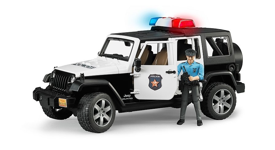 Jeep Wrangler Unlimited Rubicon - Bruder - Police, BRUDER