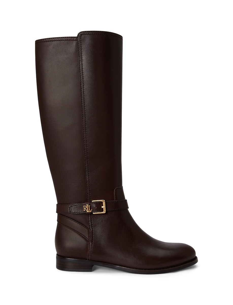 Lauren Ralph Lauren Botas planas de piel lisa BROOKE